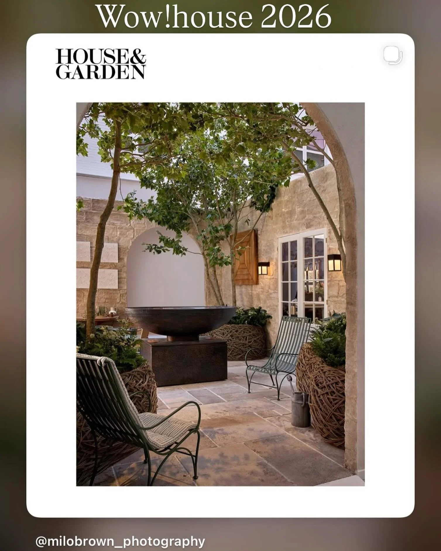 Thank you @milobrown_photography for a great photo of our Courtyard Garden for @munderskiles at @designcentrech