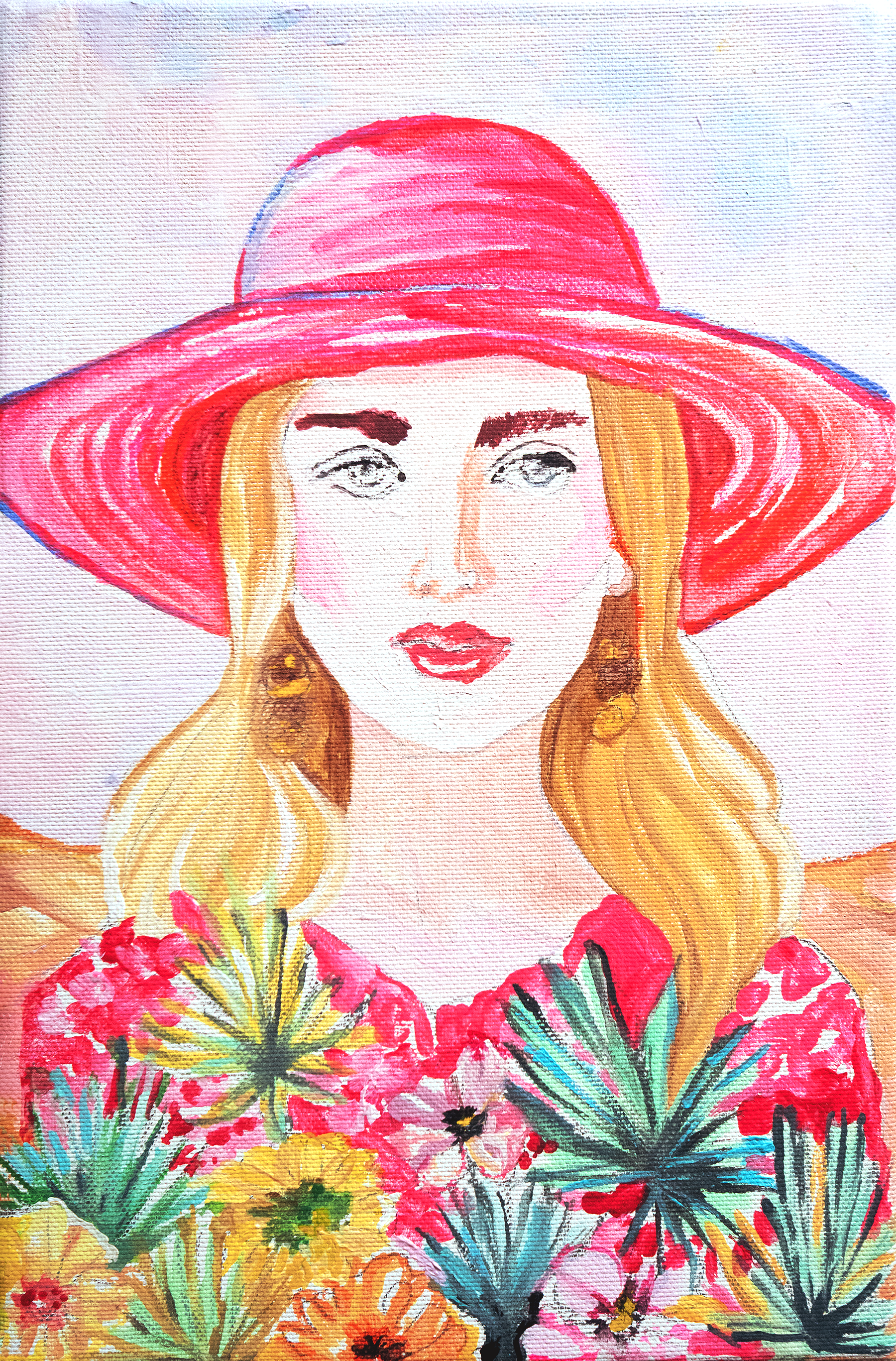 Portrait With Summer Hat
