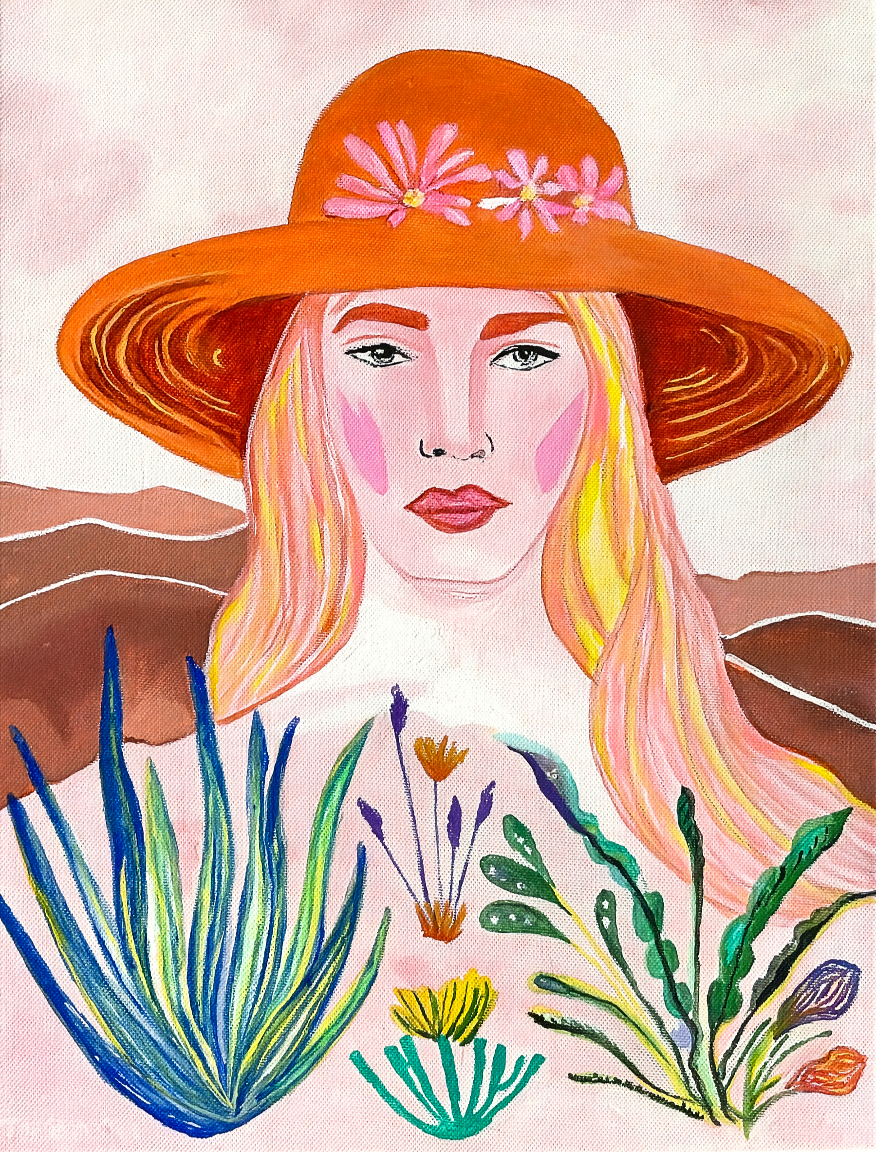 Portrait With Summer Hat #2