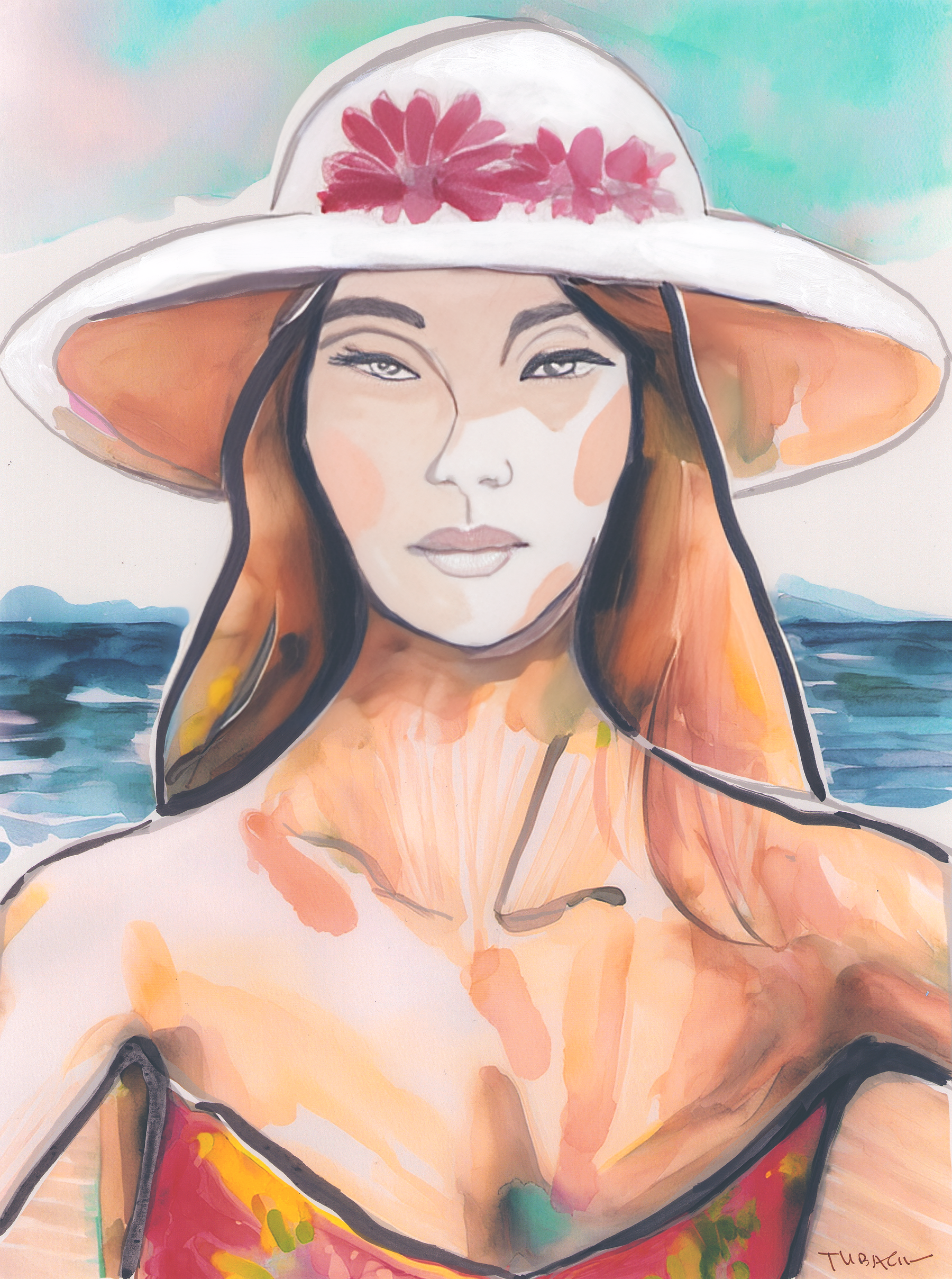 Woman at the Edge of Tides