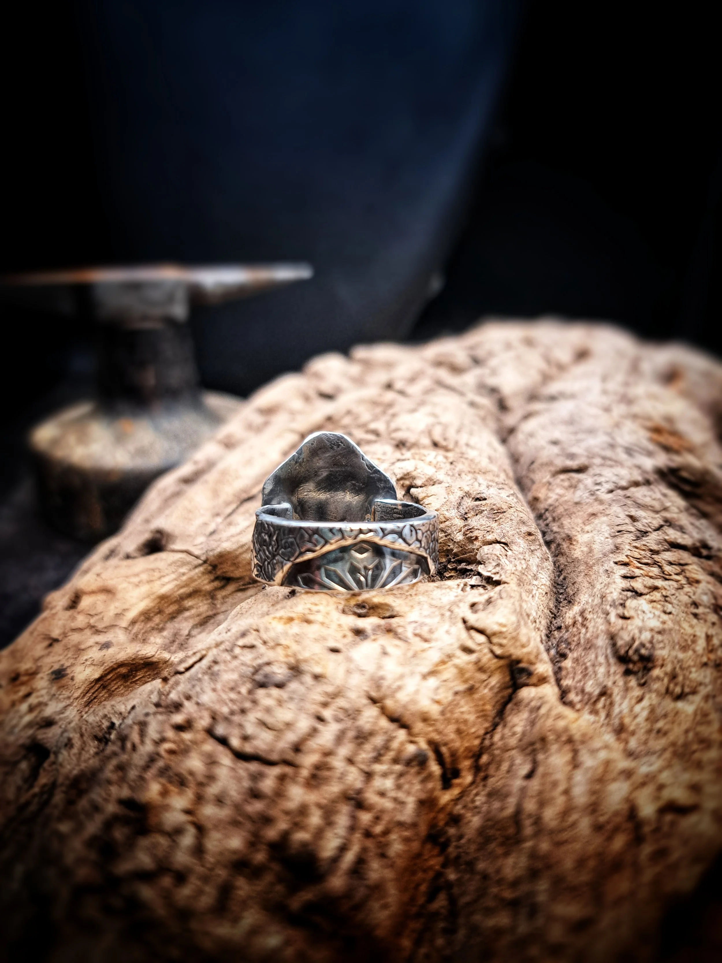 bague argent araignée en cristal, bijou unique fait main en France, bijoux créateur