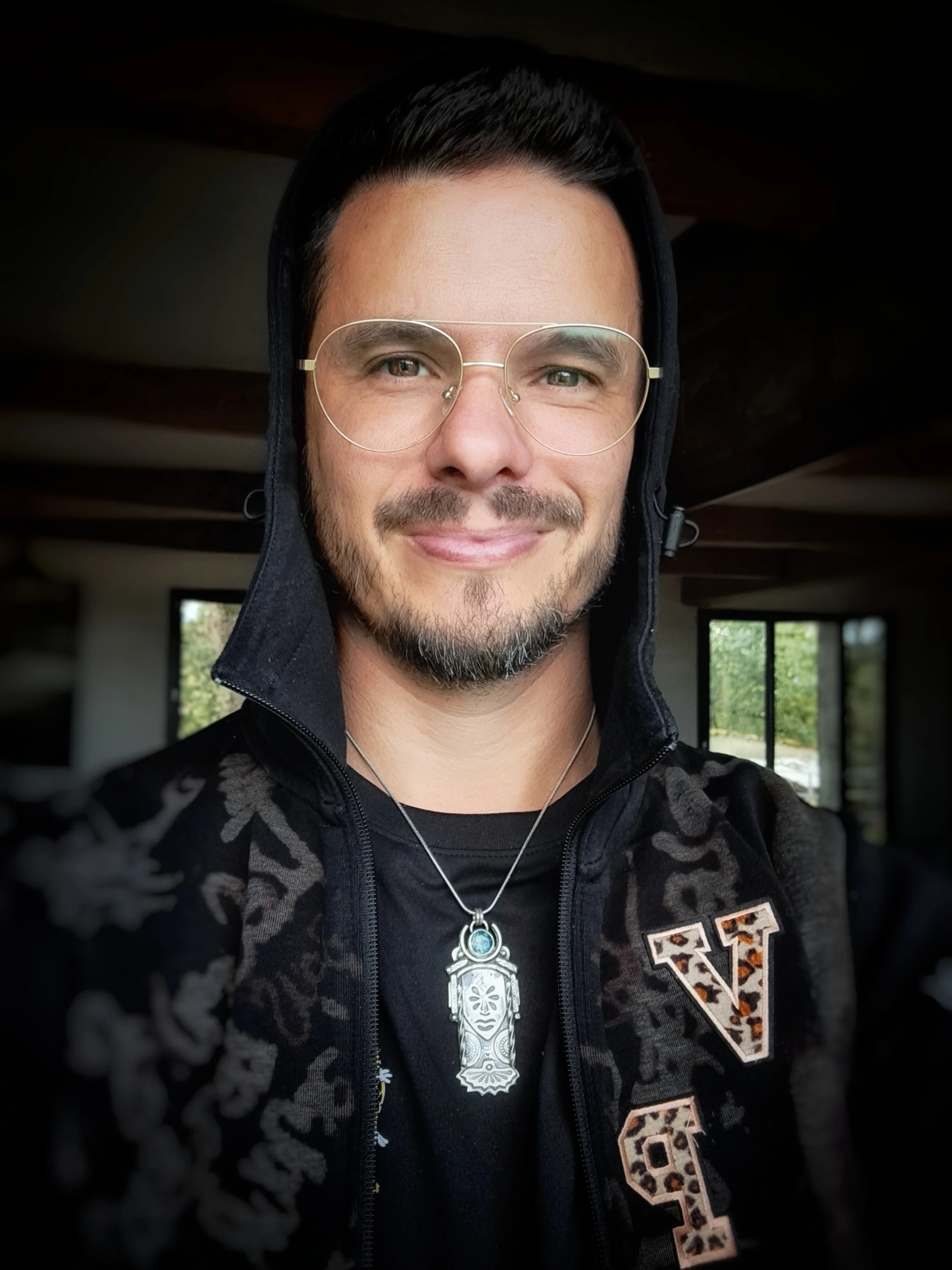 Talisman gardienne en argent et turquoise hubeï, bijou unique fait main en France, bijoux créateur