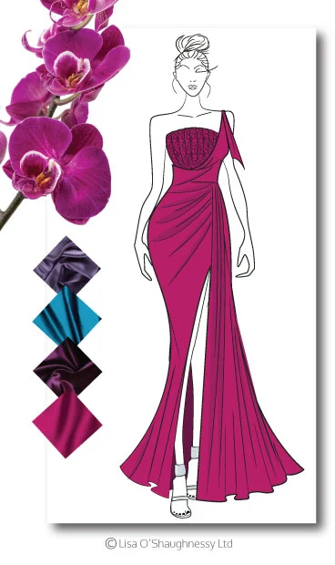 Suitable for a black tie wedding or red carpet event.