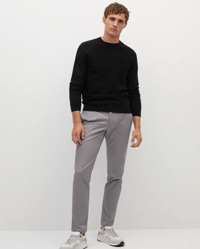 Mango grey chino