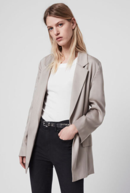 All Saints, relaxed blazer.