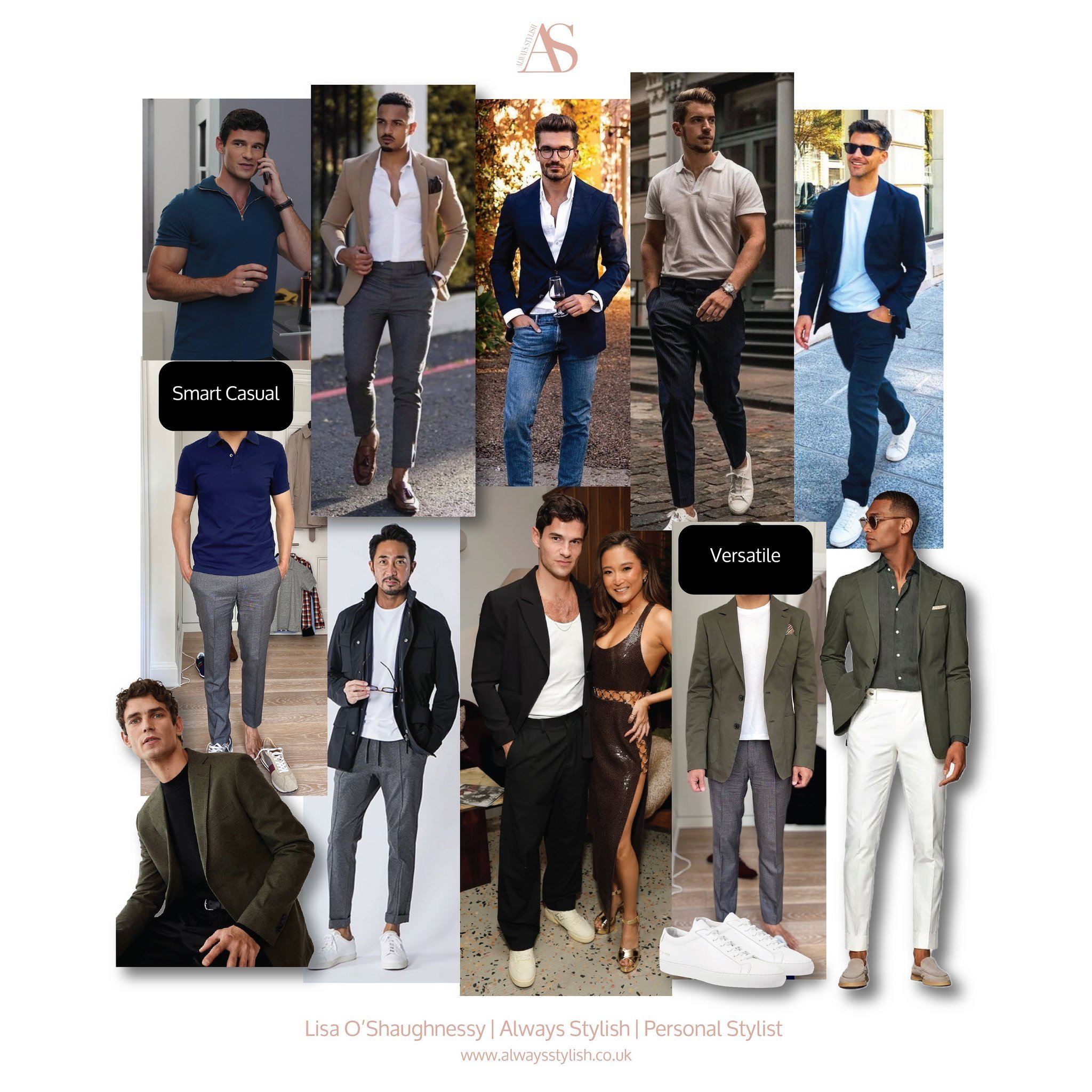 It's not only women that get inspired by Emily in Paris! 😀 The sharp suave Nicholas de Leon character inspired my male client. A client I haven't seen for a couple of years, who appears on the mood board (face under text) to give him an idea of how 