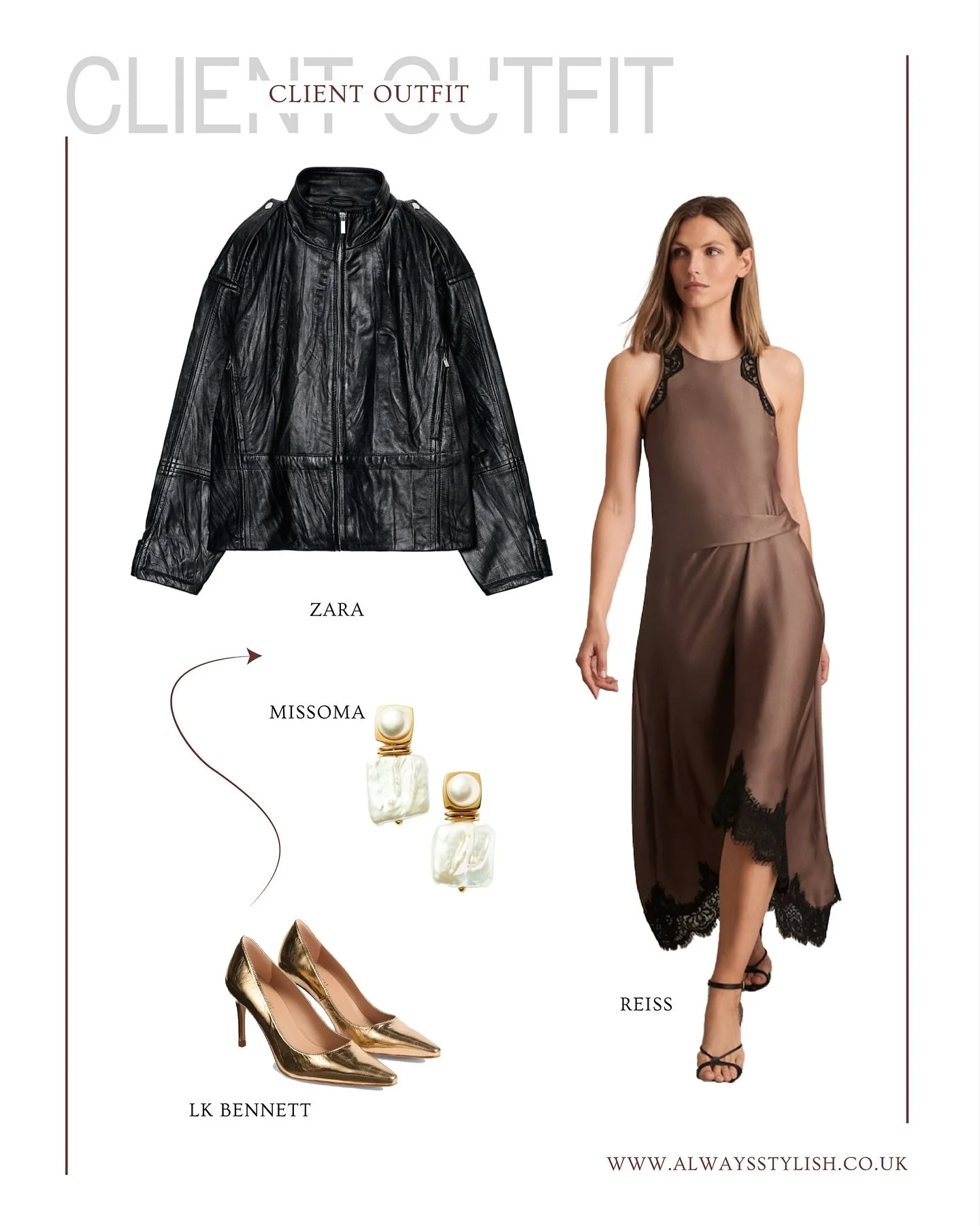After a busy couple of weeks I'm sharing some female personal styling clients&rsquo; outfits that all include a leather jacket. Leather jackets are everywhere right now, with so many elegant to edgy styles you can wear for years to come ✨

All four c