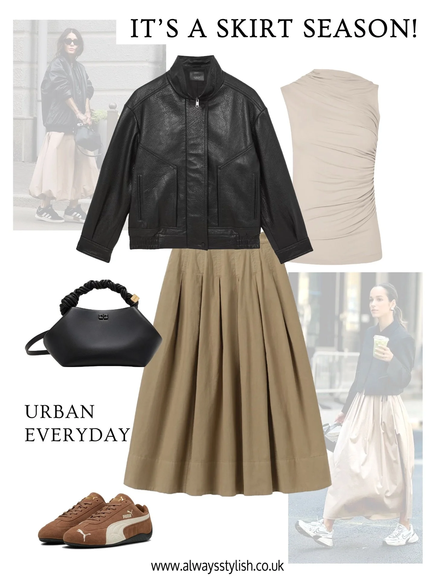 Skirts are back!!! Which look is your favourite? 

Did they go away 🤔yes, 
apart from the ubiquitous satin slip style, styles have been noticeably absent for the past few years. So for all those skirt fans we are finally in a skirt season.

With ski