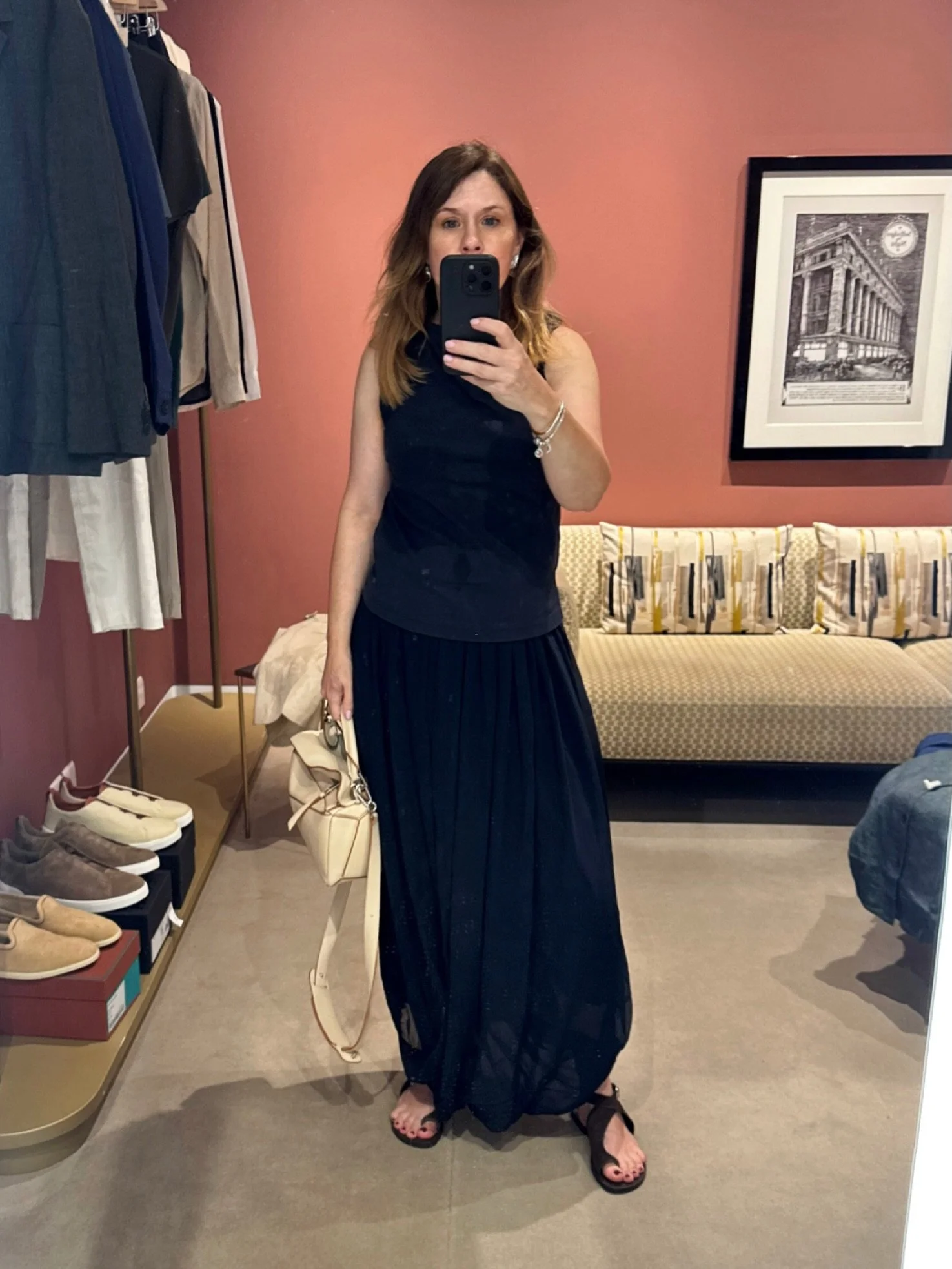 Back in the styling rooms and far happier than I actually look! 🙂

A summer wardrobe in progress for a male client who needed looks for London life and hot weather holidays. As usual everything bought will be outfitted into his very own personal sty