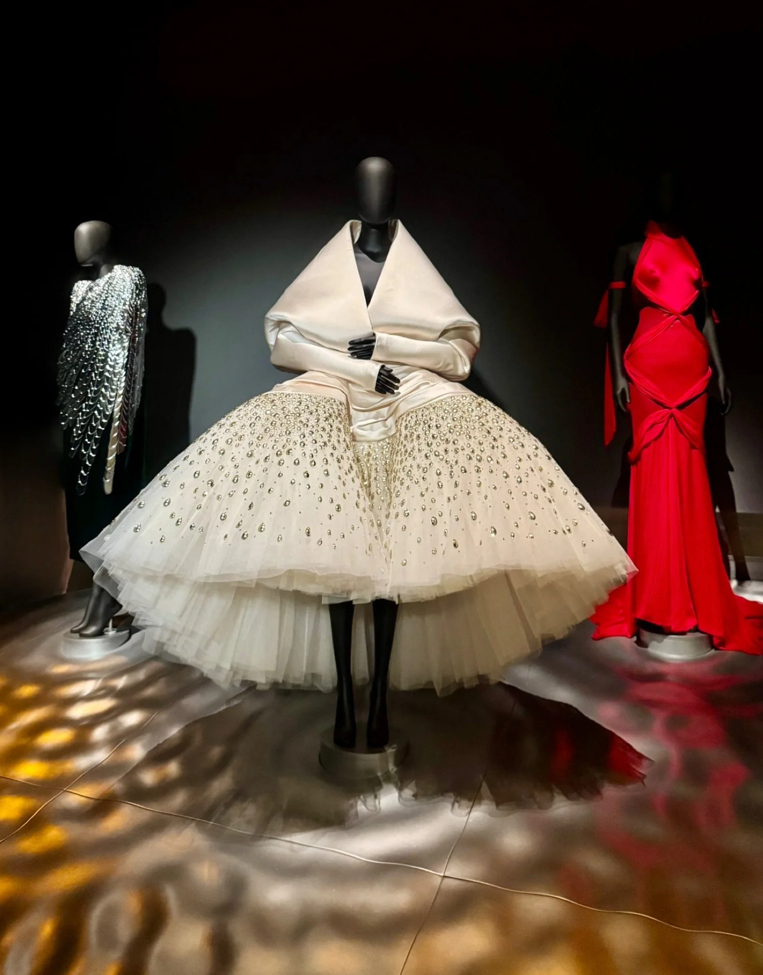 Photos from the Schiaparelli exhibition at the V&amp;A. So many wonderful pieces on show. Original Schiaparelli items and new styles from current designer Daniel Rosenberry. Breathtaking embellishments on display by both designers.

Which one is your