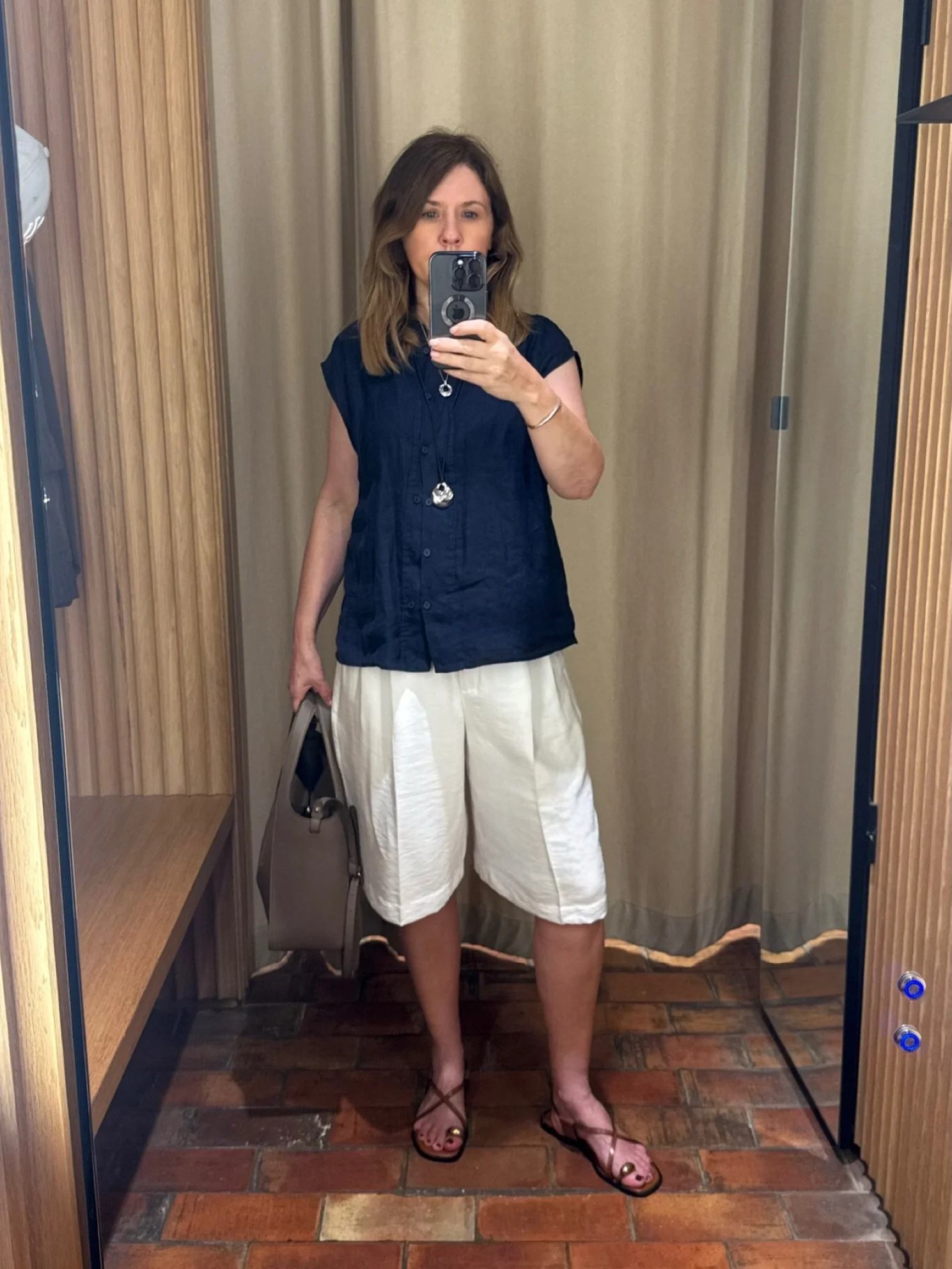 My hardest-working item this summer? Bermuda shorts.

I have them in white, black and denim, and they&rsquo;re so easy to wear. You can dress them up or down depending on the occasion.

They&rsquo;re smart enough for work, look great with flip-flops 