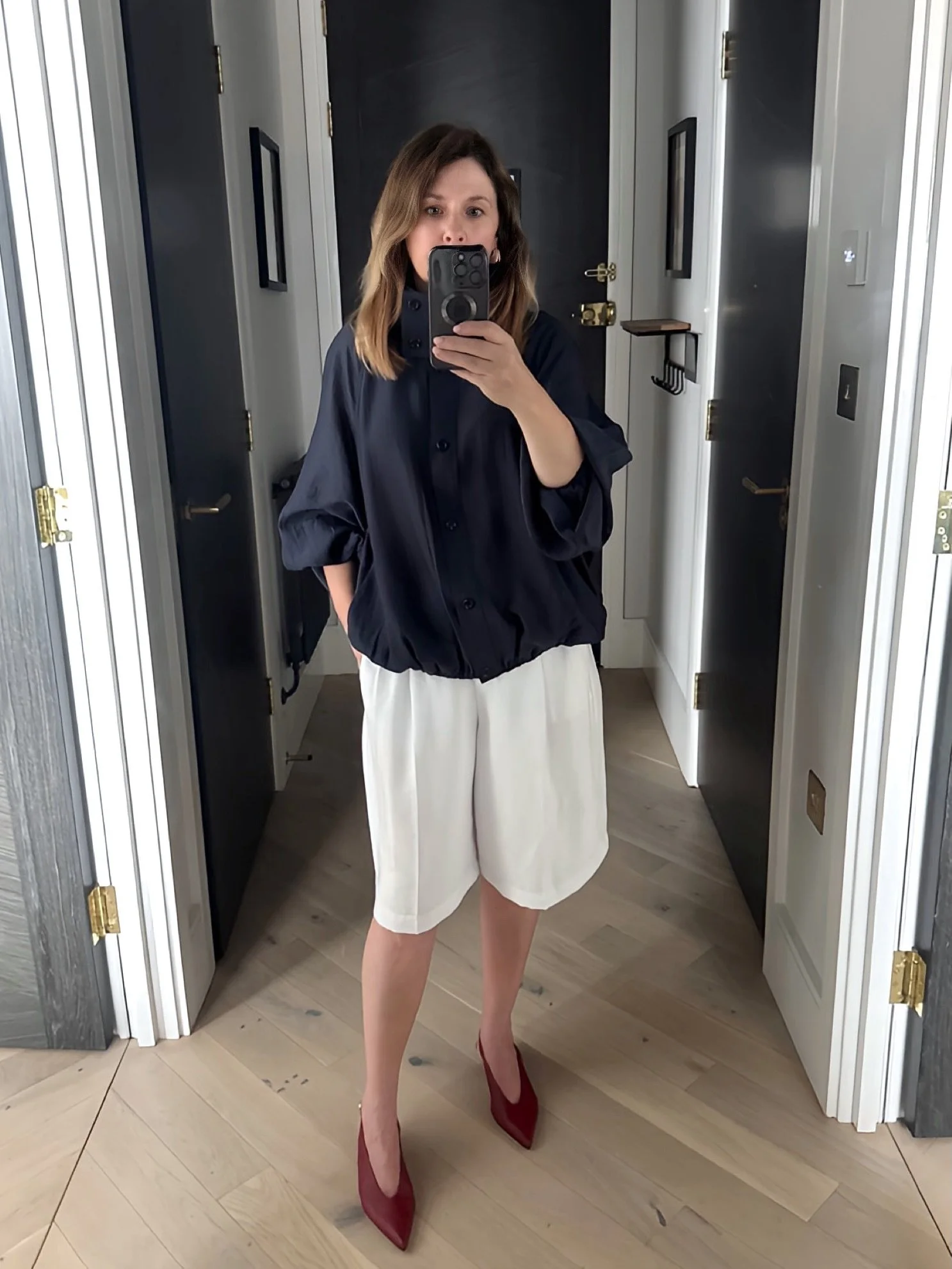 Wearing my white shorts again. 🙂 Just like my styling clients, I outfit repeat. I rewear my clothes. I build outfits in different ways from pieces I already own because that is exactly what I encourage my clients to do.

When I tell people I&rsquo;m