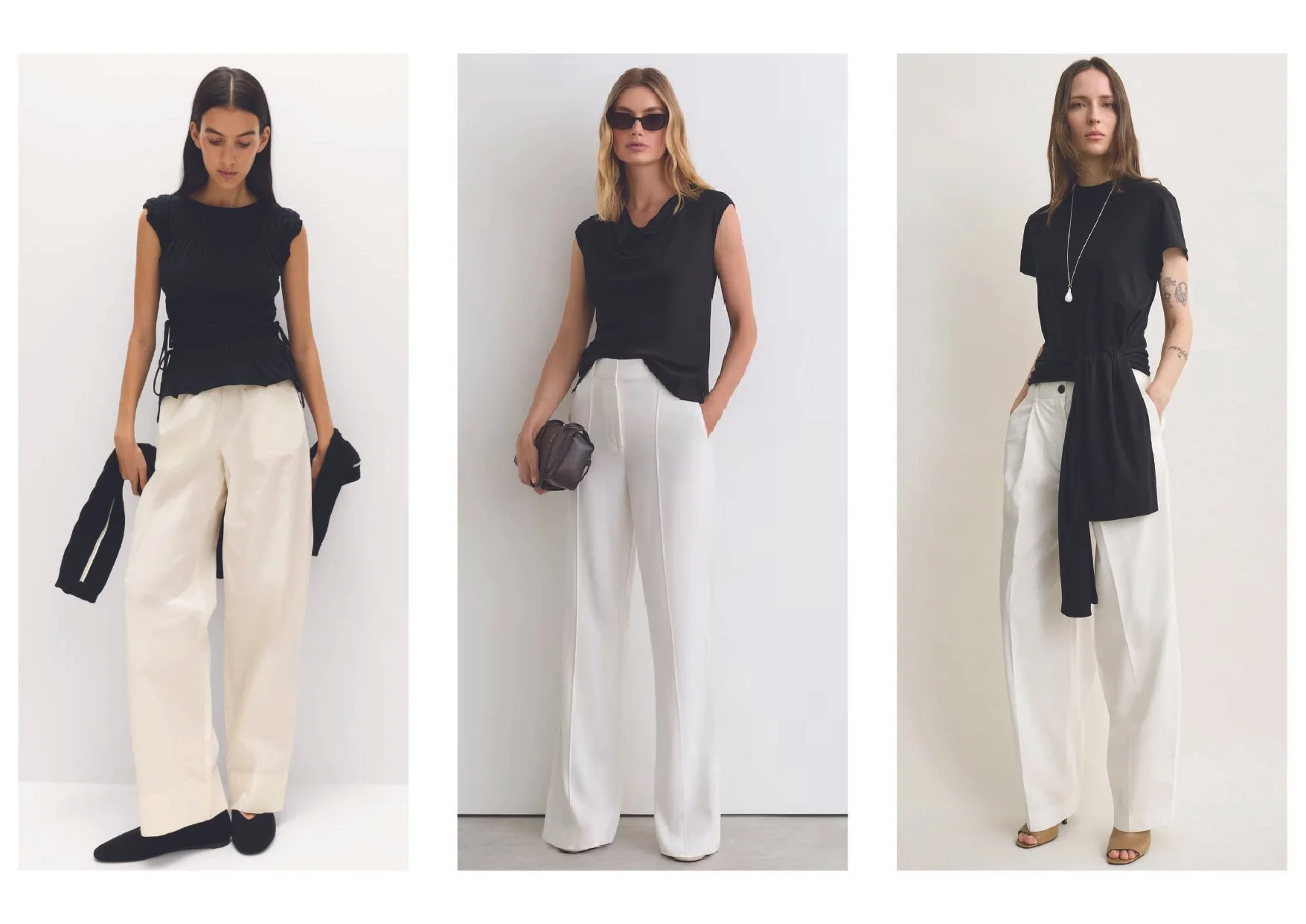 summer-style-tips-black-tops-white-trouser-outfits-always-stylish