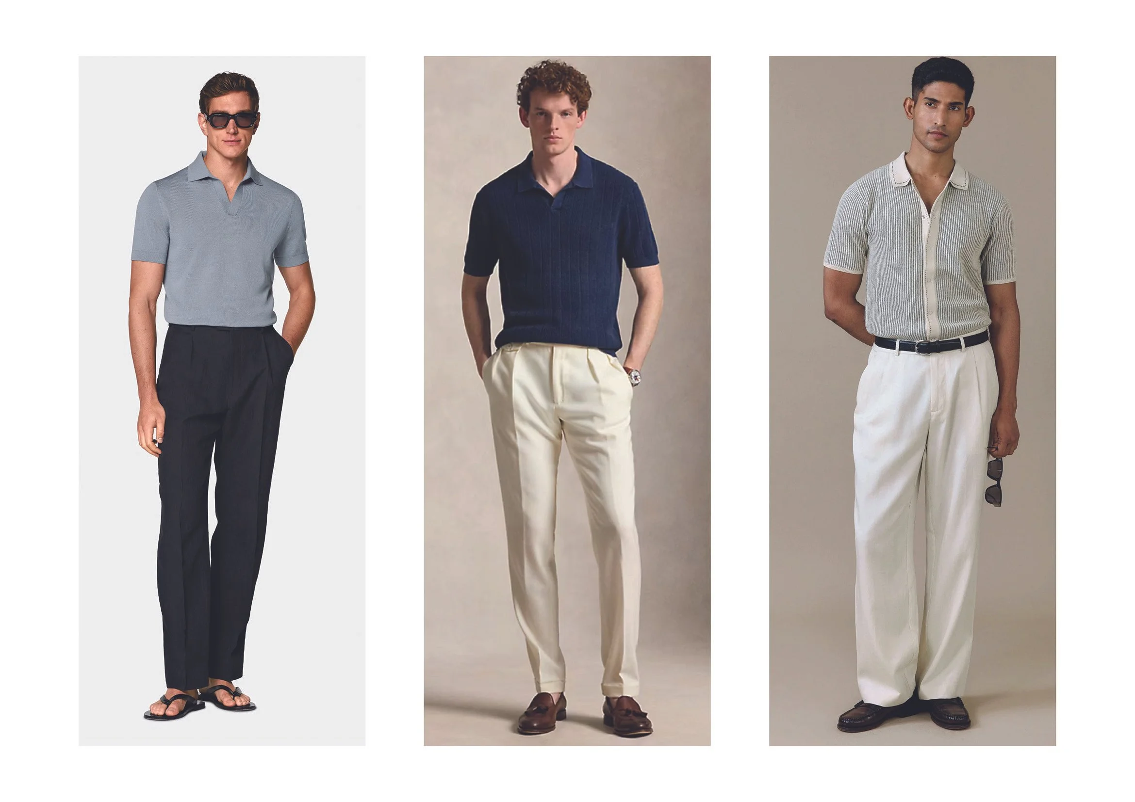 Always Stylish men's personal styling knitted polo shirts