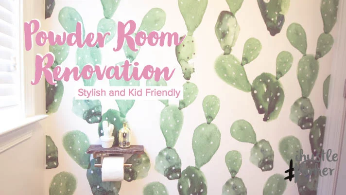 Powder Room Renovation — Stylish and Kid Friendly