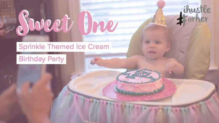 Sweet One- Sprinkle Themed Ice Cream Birthday Party