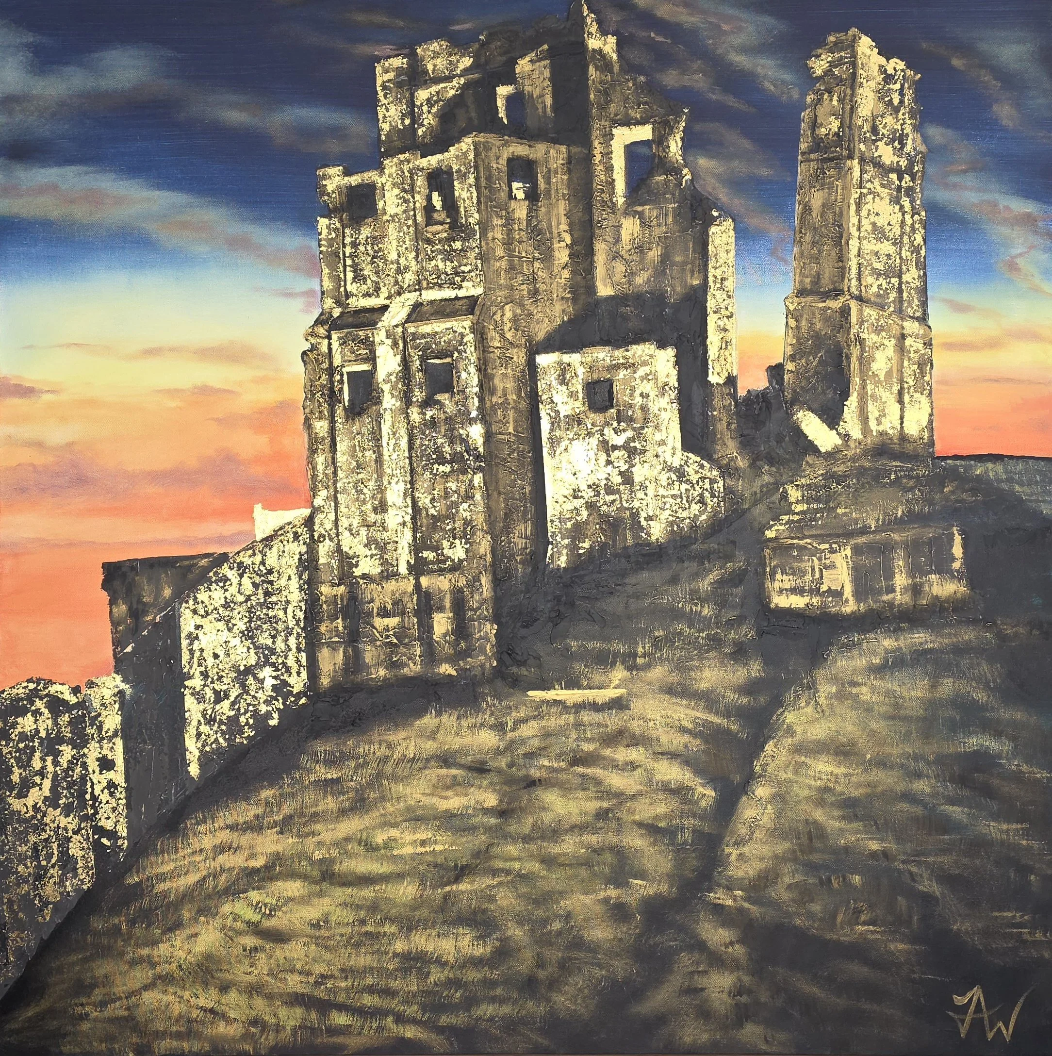 Corfe Castle Striking Skies