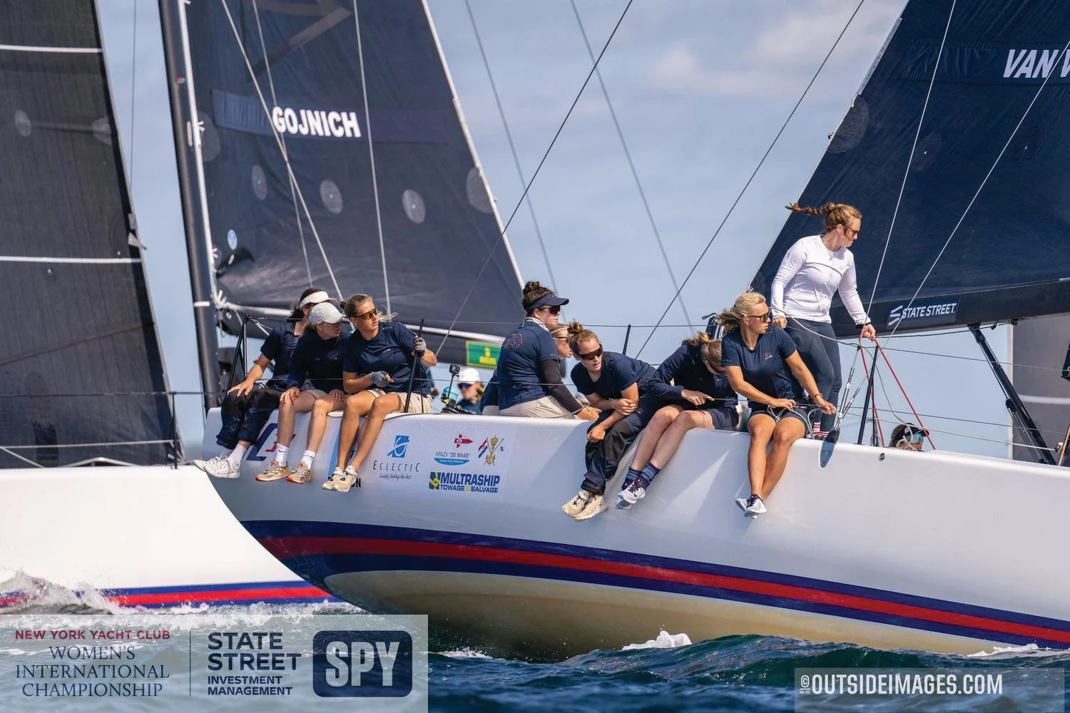 Team DutchSail leert snel tijdens pittige eerste twee dagen in Newport