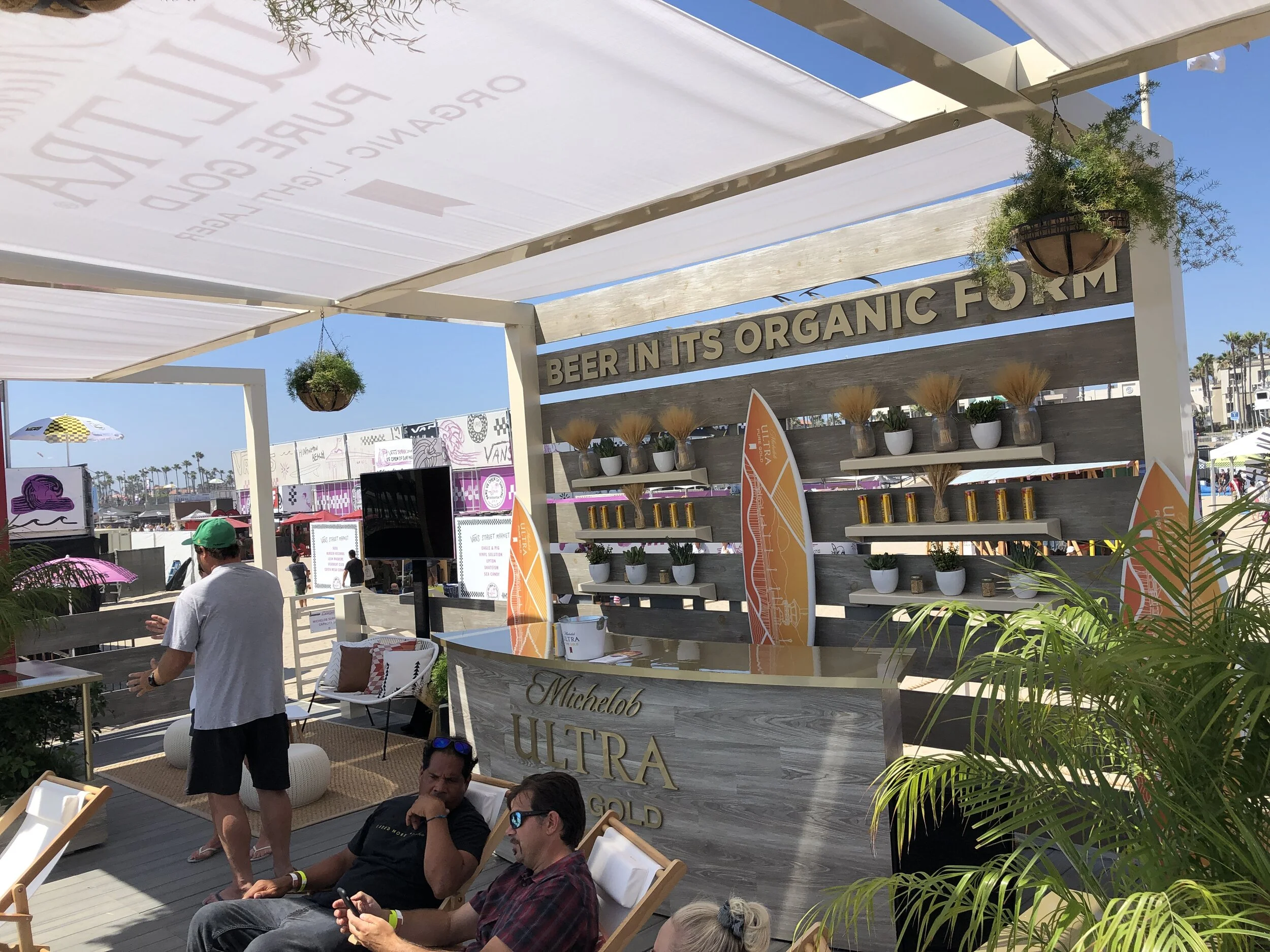  At the VANS US Open Surf, we gave VIP consumers the opportunity to watch the surf competition from our premium viewing platform: The Surf Deck. 