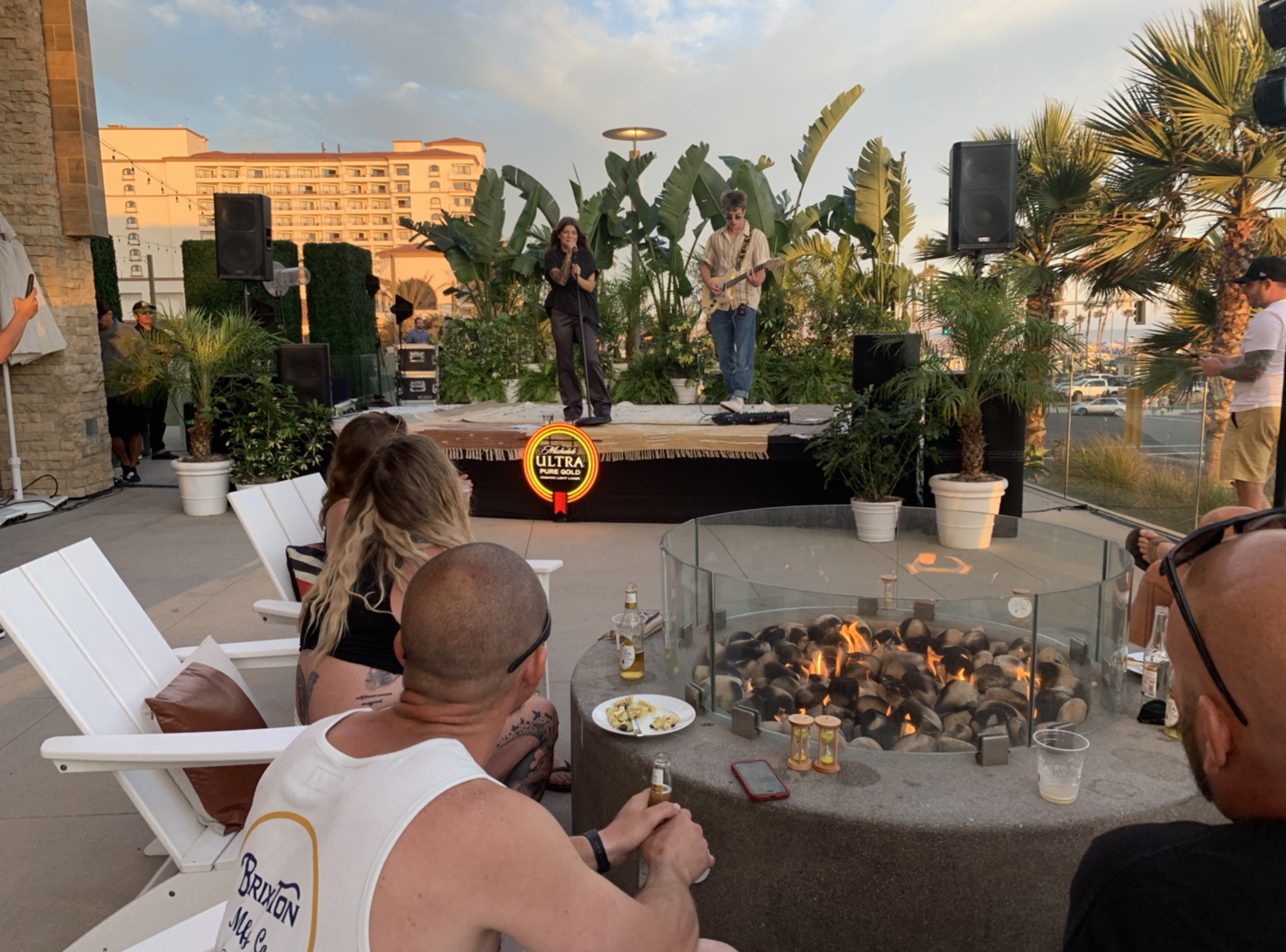  At the end of the weeklong surf competition, we hosted “The Pure Golden Hour,” with Donna Missal performing, organic beer flowing, and the sunset as our backdrop. 