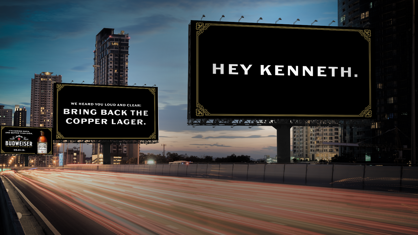 "Three Billboards" - Budweiser