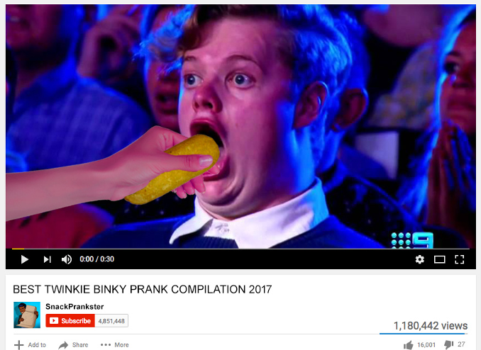 IDEA 2: THE TWINKIE BINKY