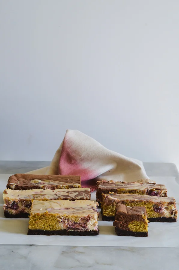 Spumoni Cheesecake Bars