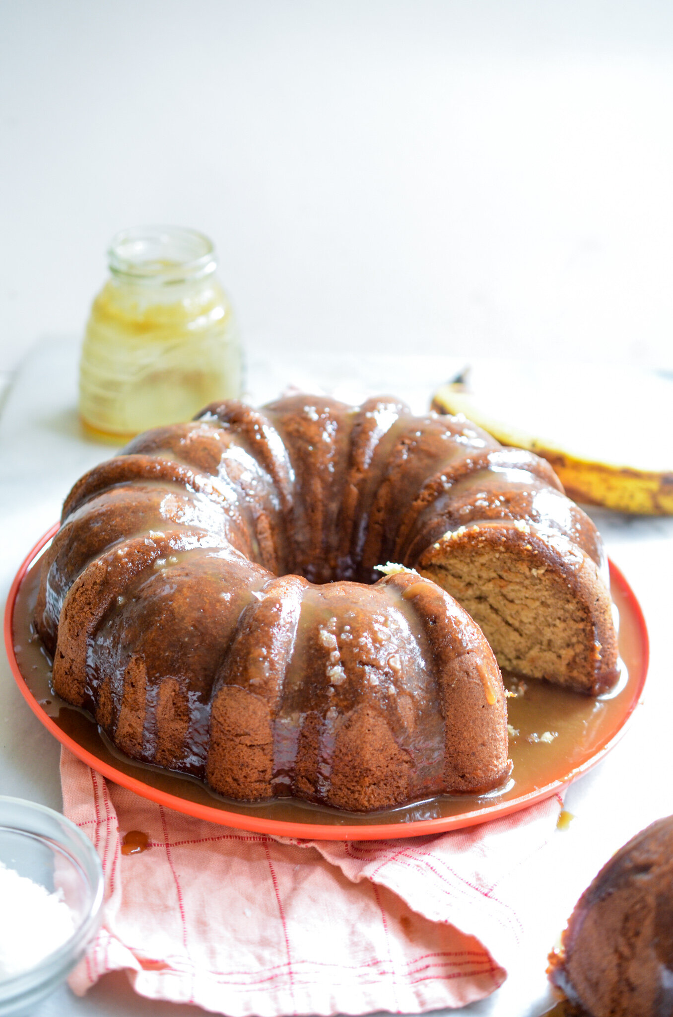 Butterscotch Banana Bundt Cake