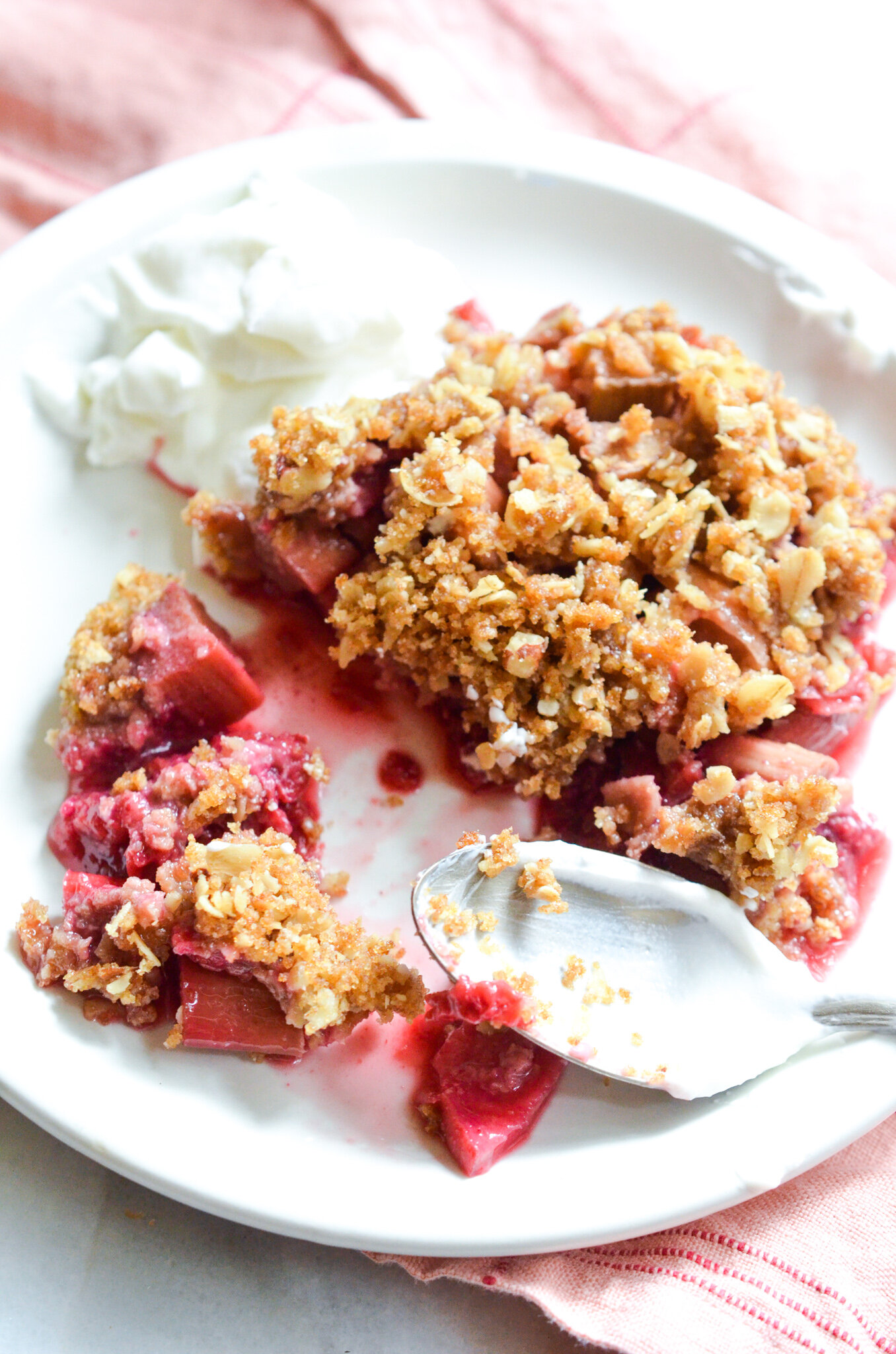 Raspberry Rhubarb Crisp