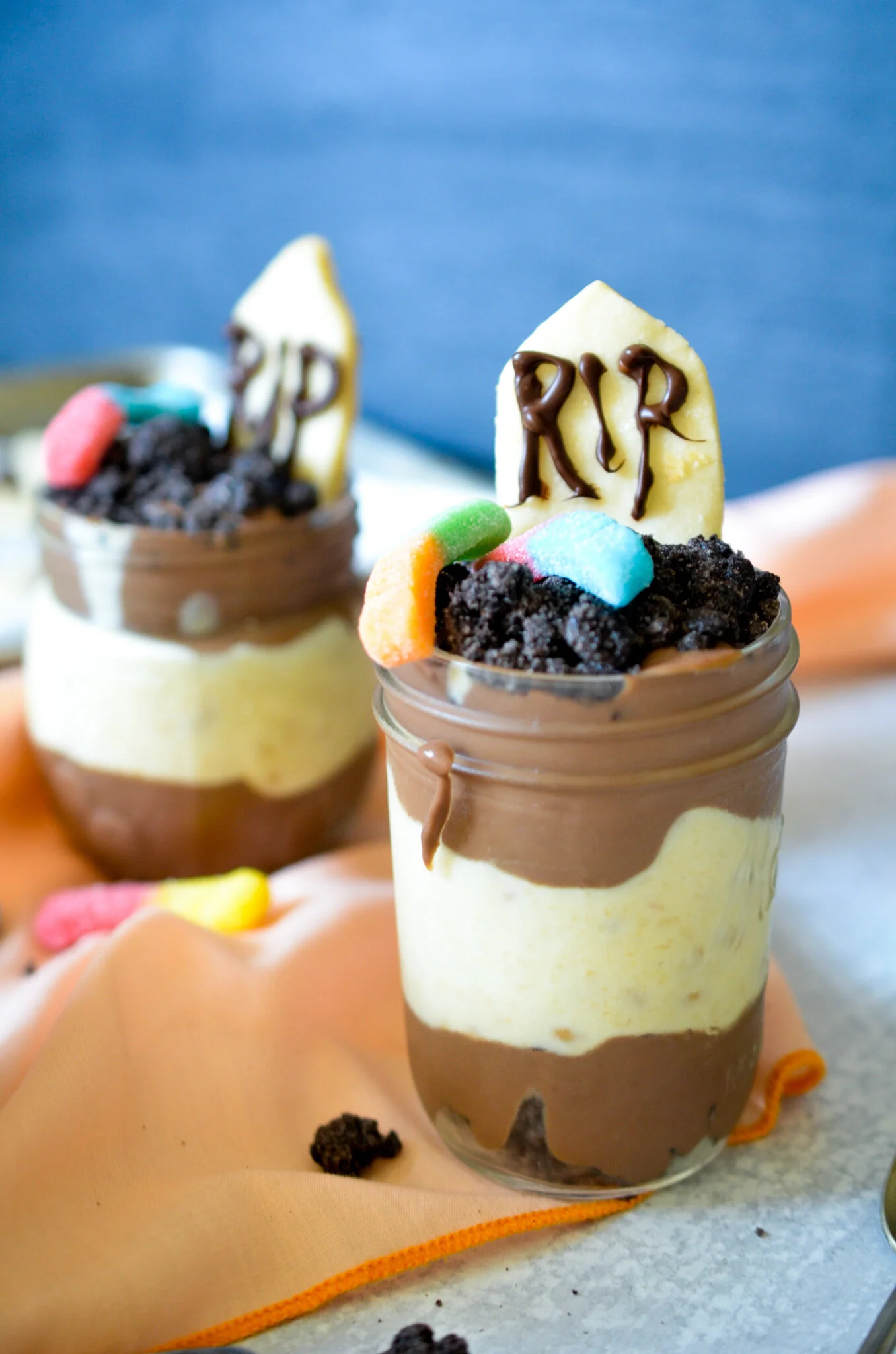 Graveyard Pudding Cups