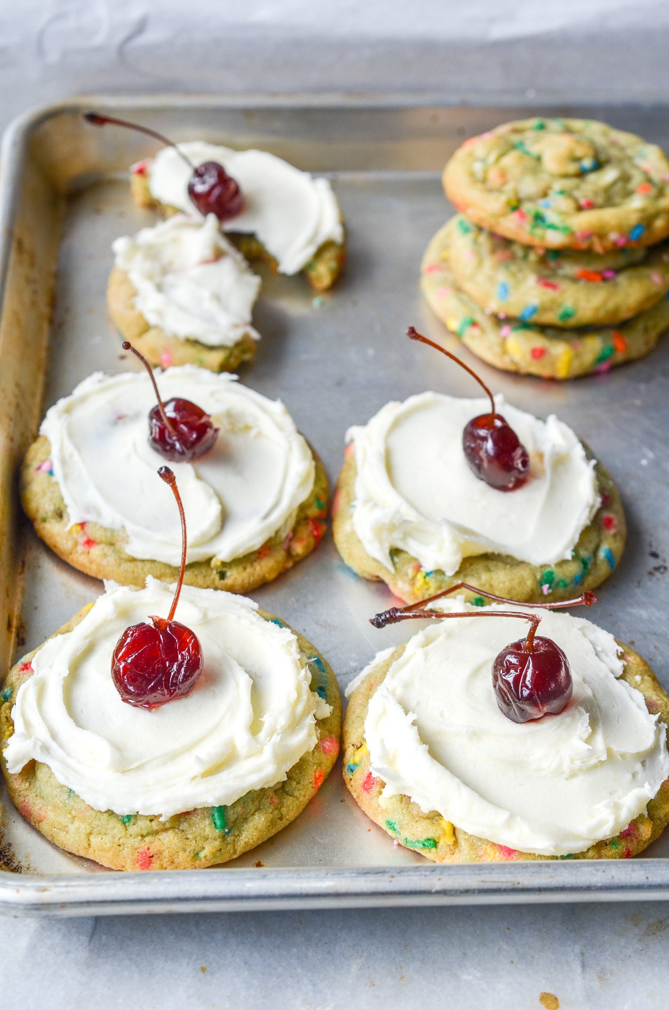 PIstachio Pudding Funfetti Festive Cookies 