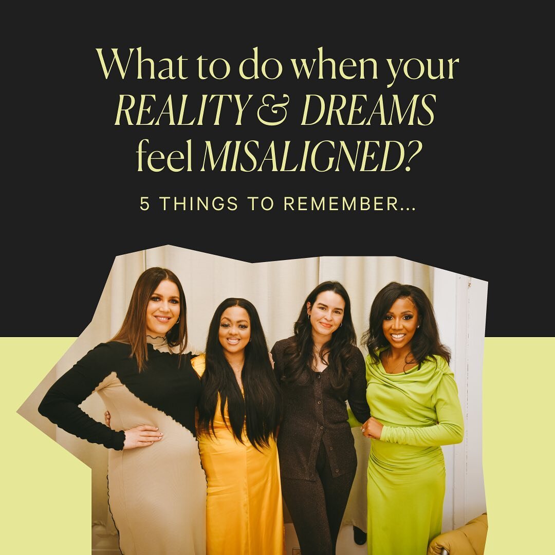 As ambitious women - we often have big goals and dreams. So, what do we do when our present reality seems so different from our vision? Swipe to stay encouraged ✨