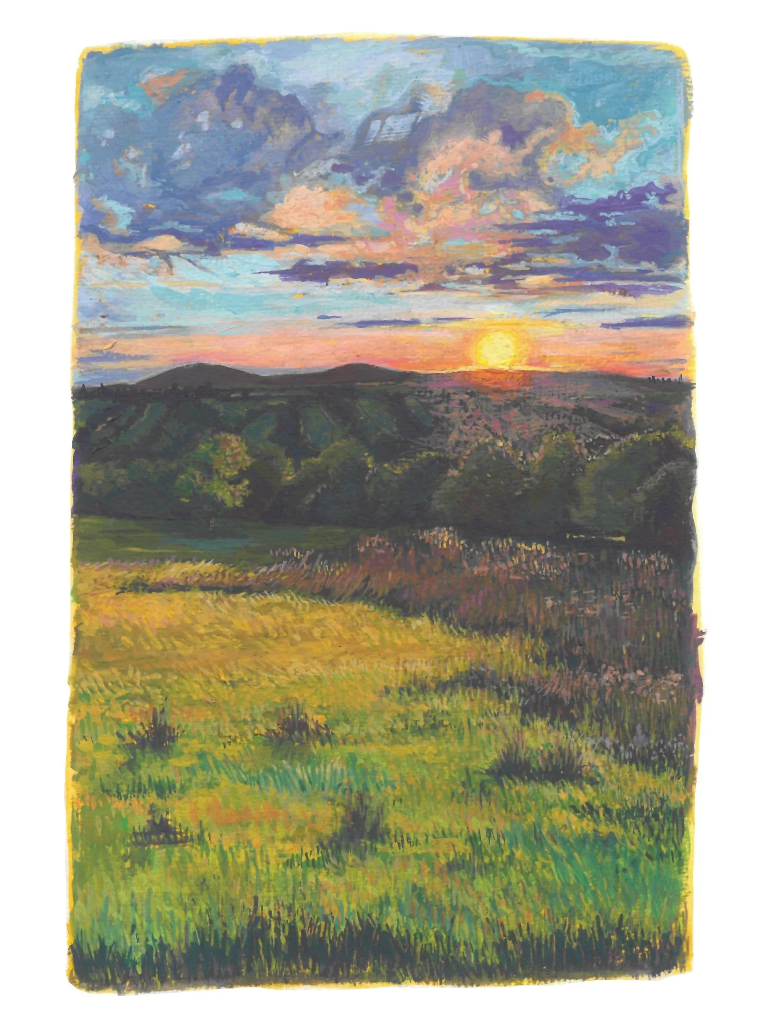 English Sunset | Signed 5x7 Print