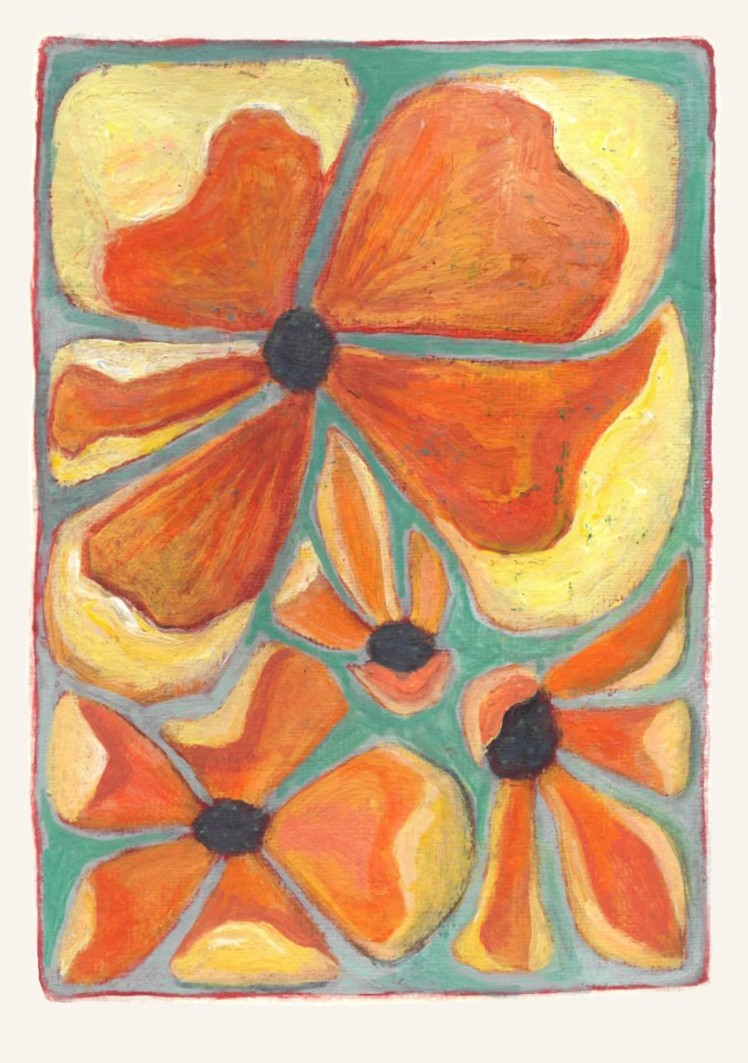 Flowers I | Signed 5x7 Print