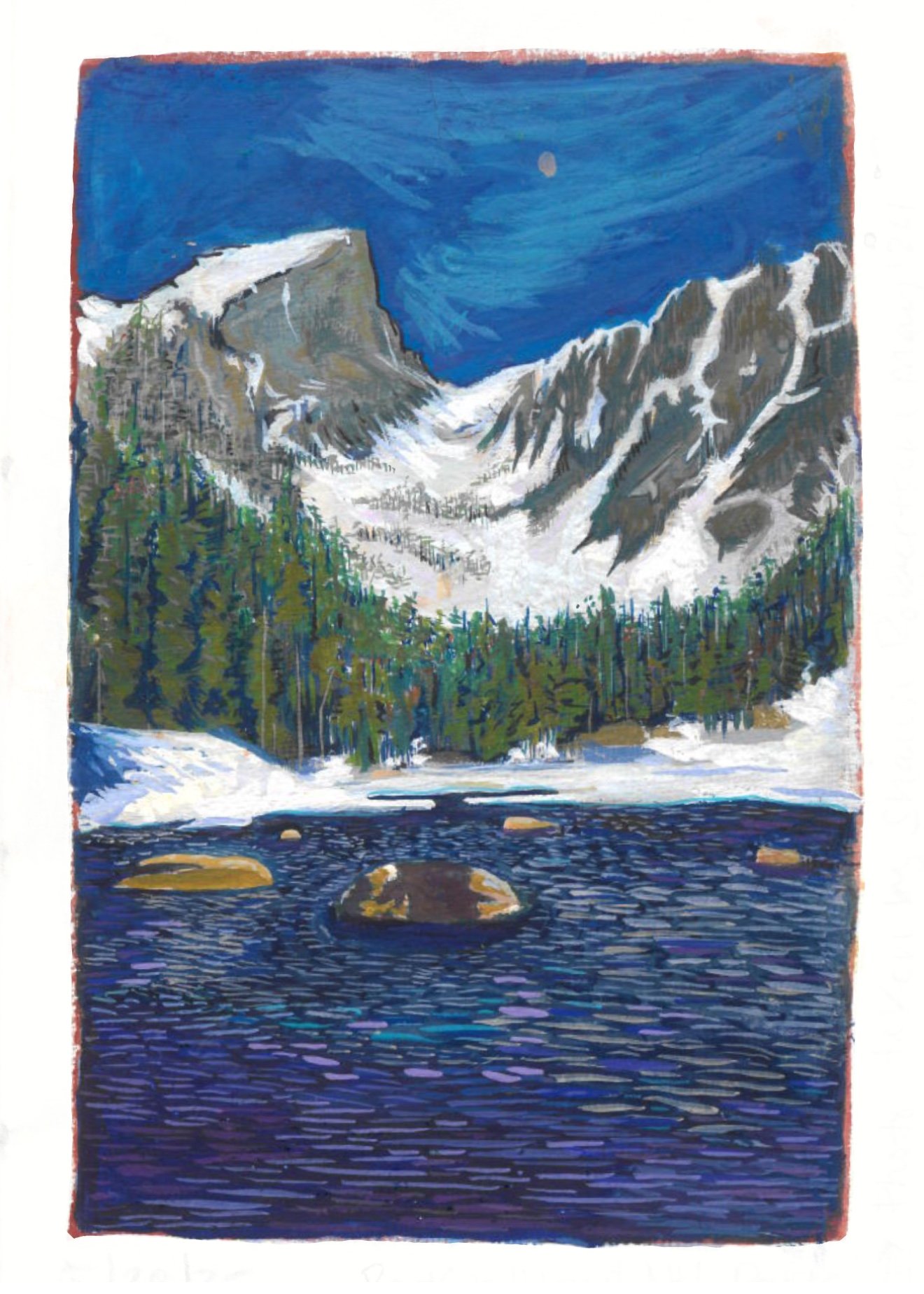 Rocky Mountains | Signed 5x7 Print
