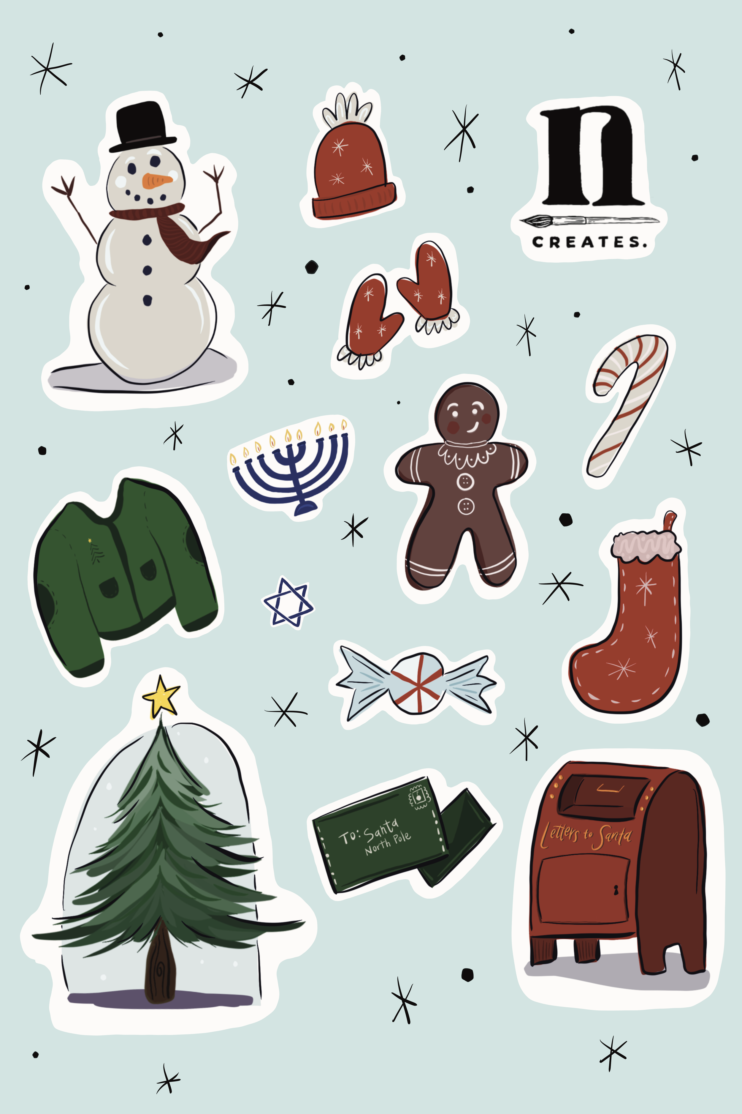 Tis’ the Season Sticker Sheet