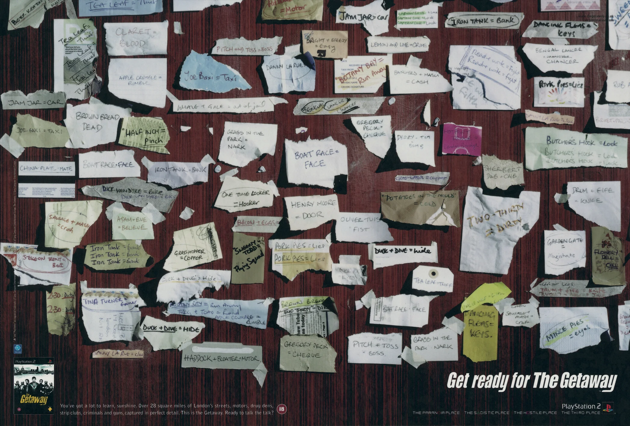 Pre-Launch Teaser Ad - Get Ready For The Getaway 'Rhyming Slang'