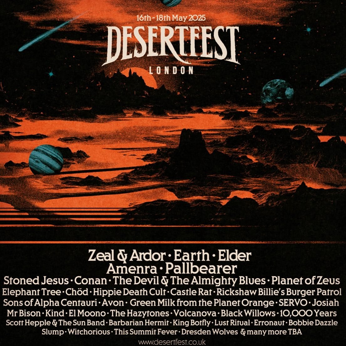 *DESERTFEST LONDON 2025* - new band announcements for next year&rsquo;s &lsquo;big one&rsquo; at @desertfest_london dropped today, and I just wanted to send massive congrats *in particular* to our good friends in @thissummitfever and @slump_uk for ma
