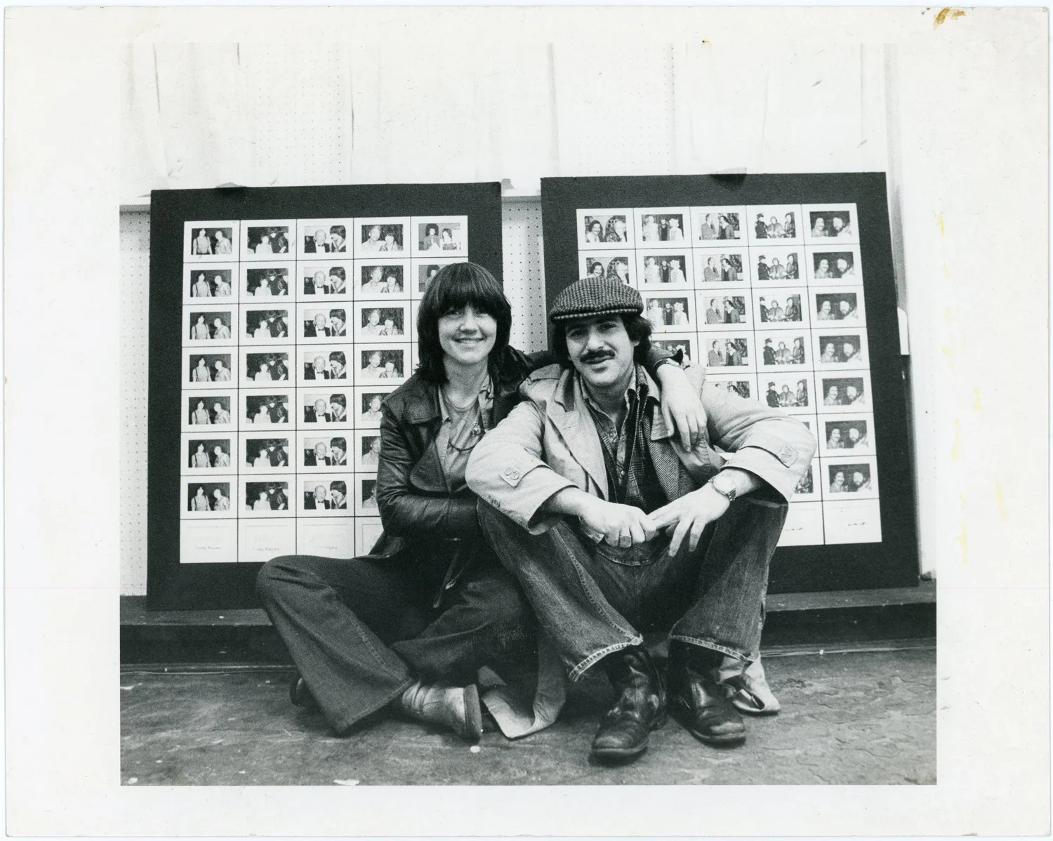 Bettie Ringma and Marc H Miller with Paparazzi Self Portraits, Washington Project for the Arts, 1977. Photo by Paul Fineberg