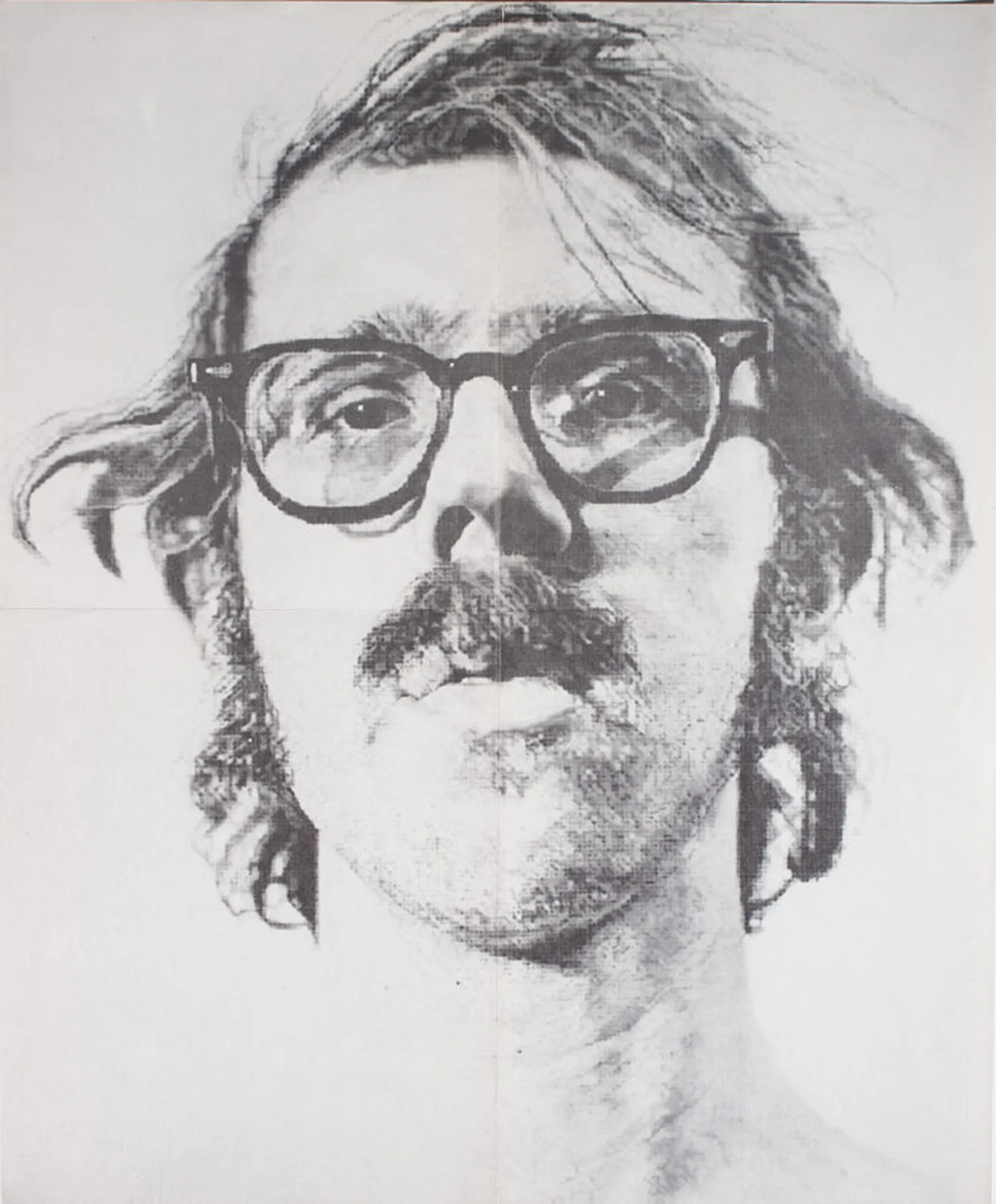 Bykert Gallery, Chuck Close, Poster, 1973