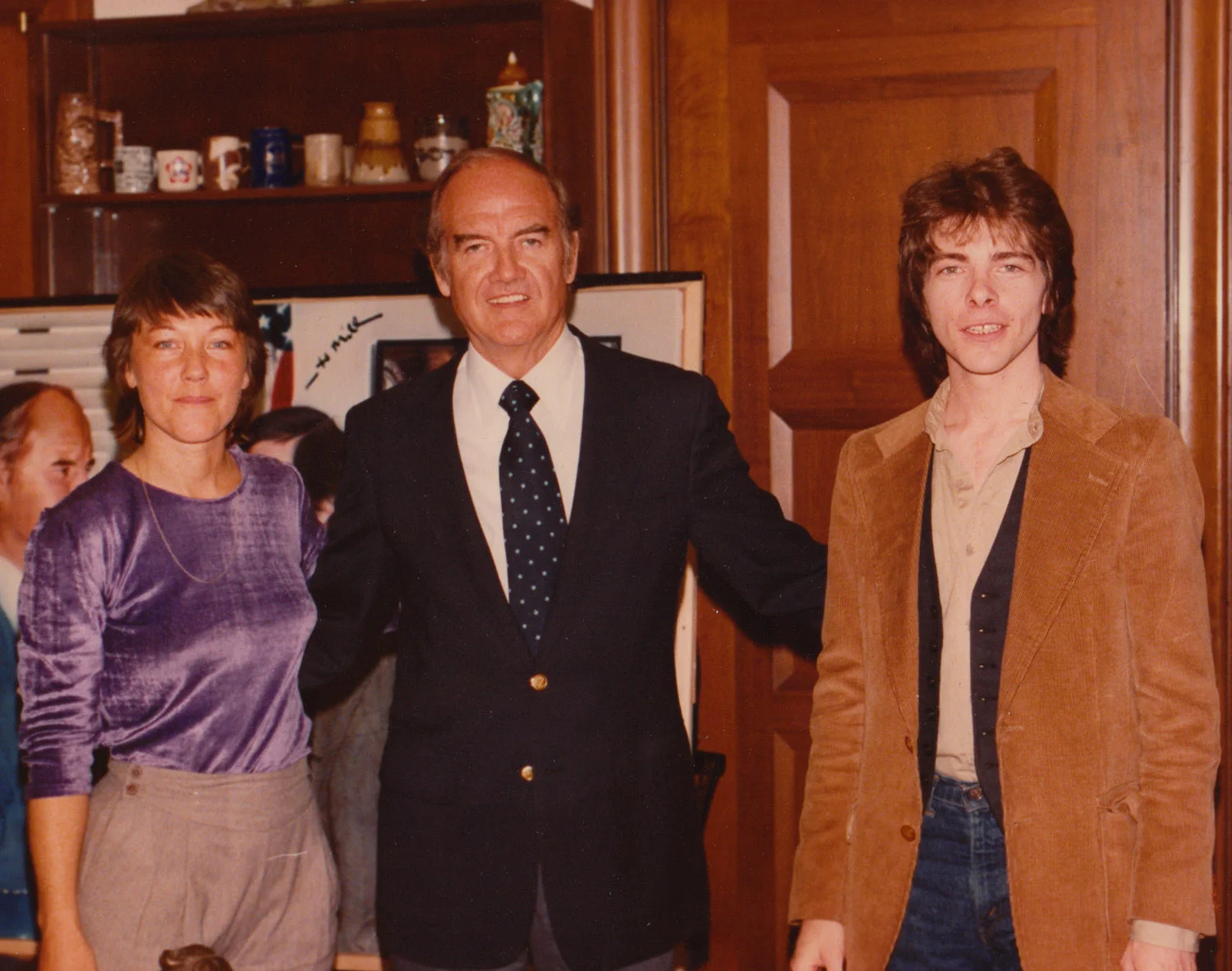 Senator McGovern with Bettie Ringma and Curt Hoppe