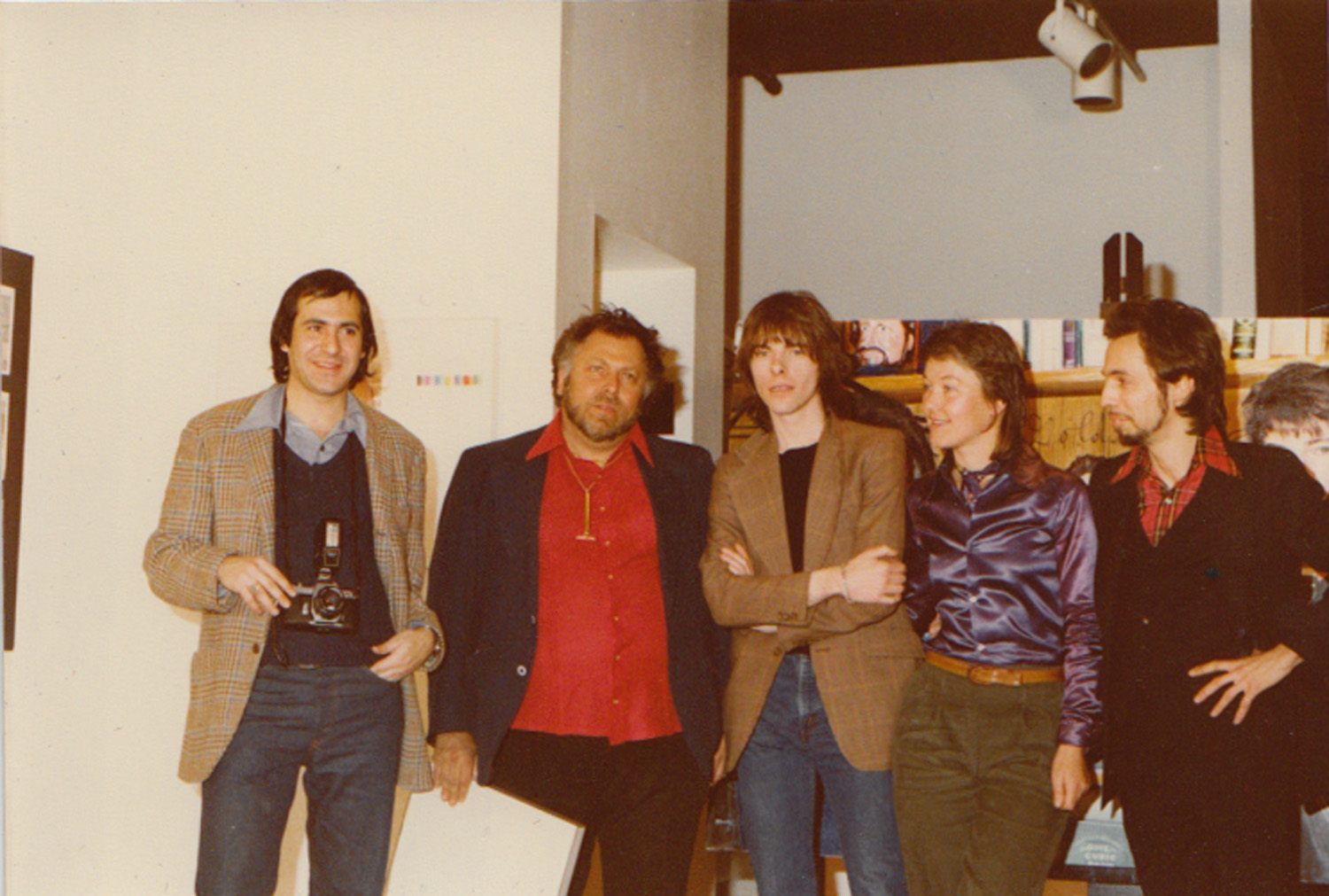 Al Goldstein with Miller, Ringma, Hoppe and Neke Carson (performance organizer)