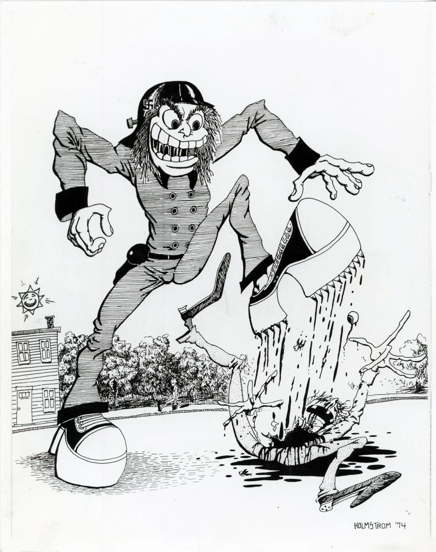 John Holstrom, Cartoon from Punk Magazine #7, 1977