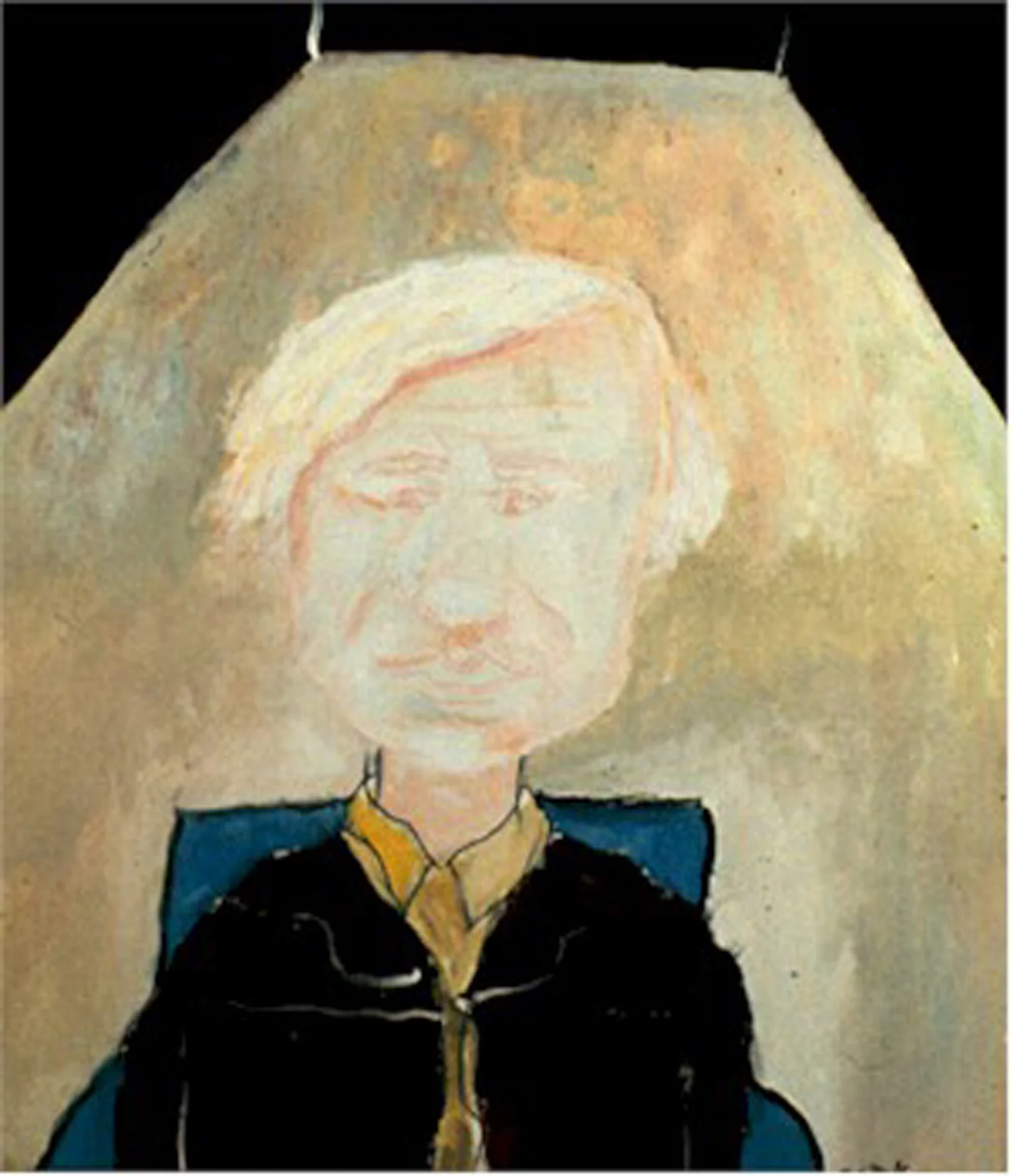 Neke Carson, Portrait of Andy Warhol, acrylic on canvas, 1972