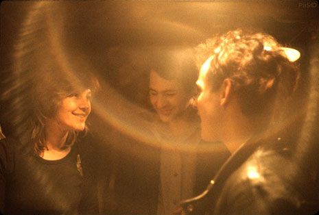 Bettie Ringma, Marc Miller, and Gerard Pas on Bettie’s houseboat, Amsterdam, © 1980. Photo by Gerard Pas.
