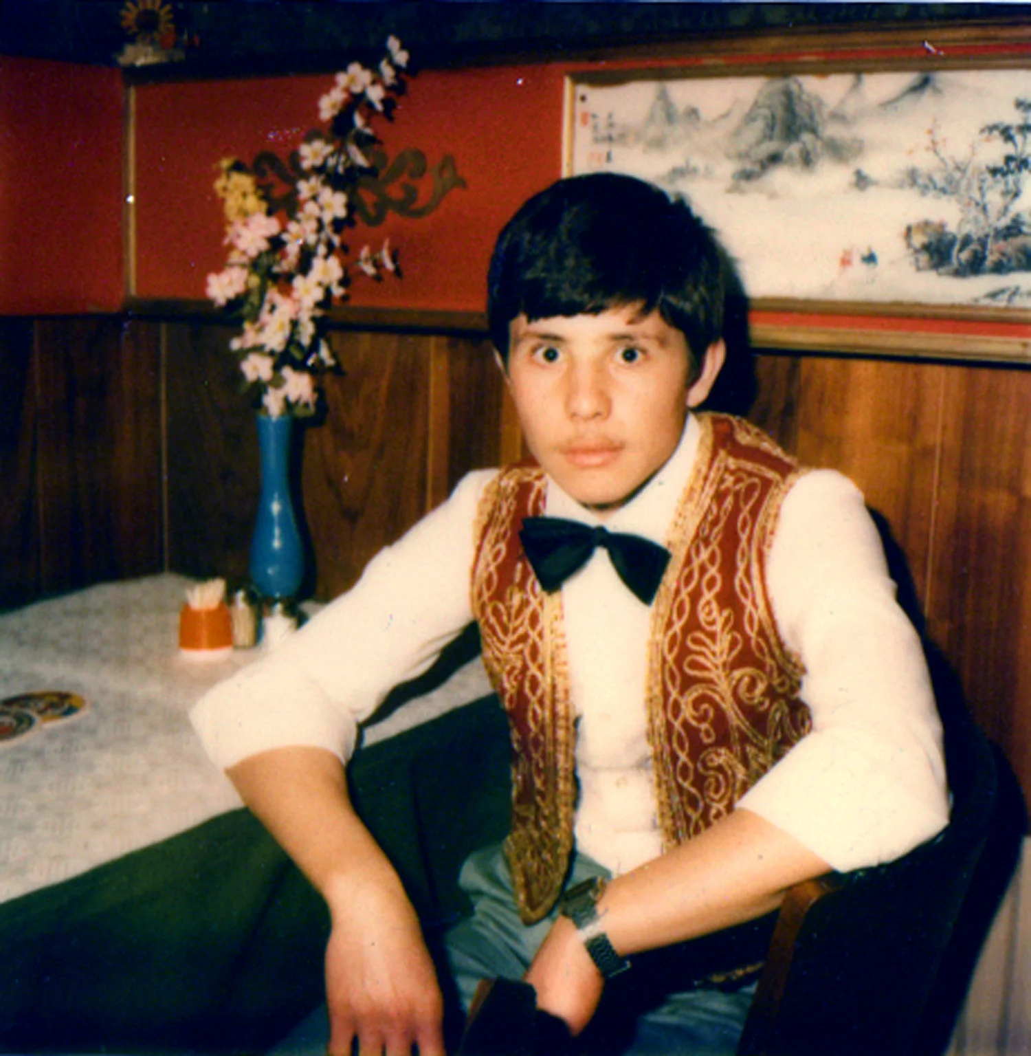 A young waiter