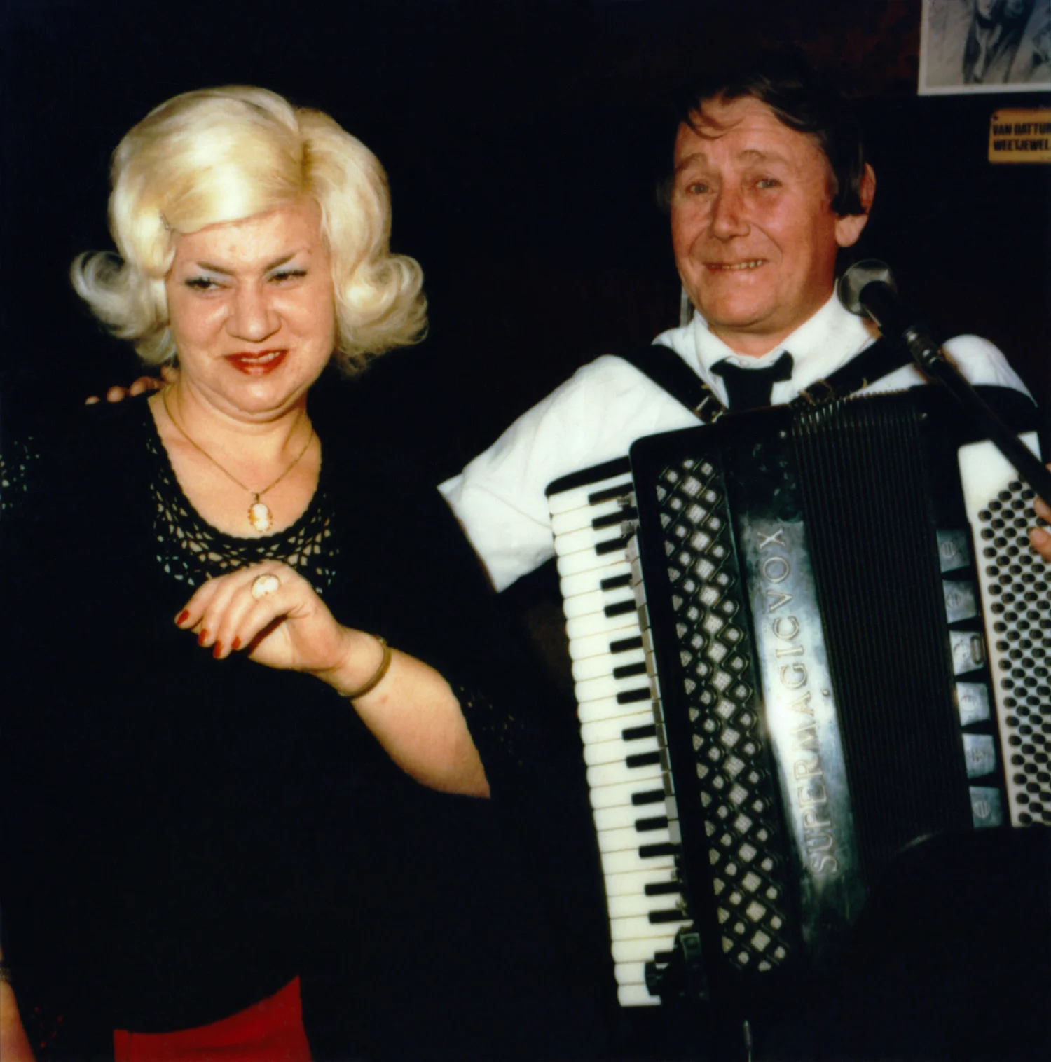 With accordionist Klaas