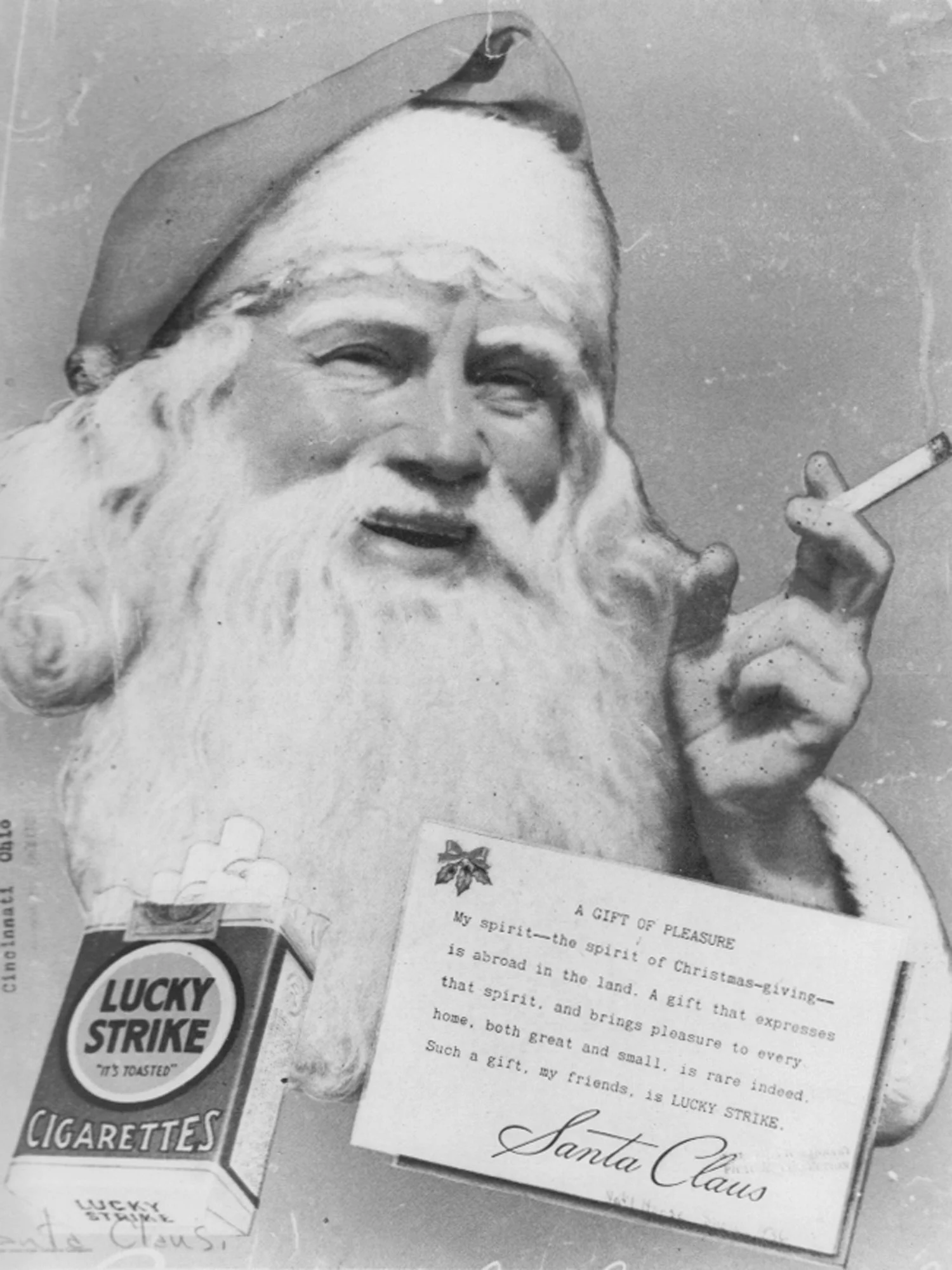 Luck Strike magazine advertisement, 1930s Photos Courtesy: National Archives