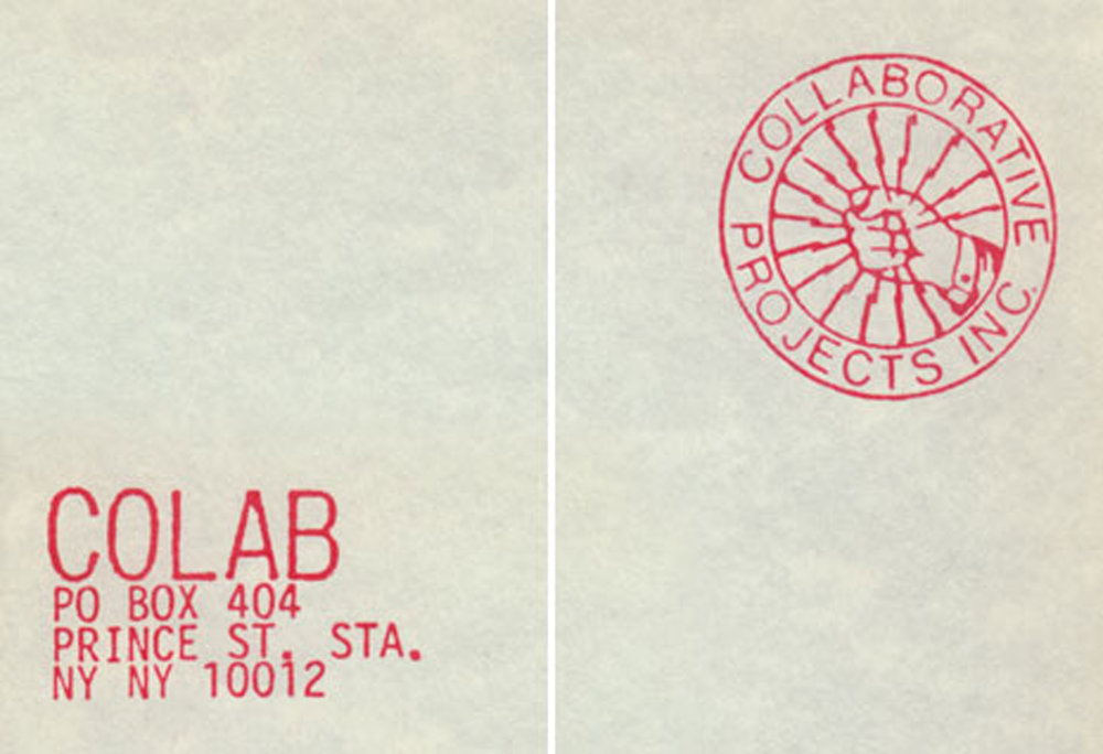 Colab Letterhead and Logo (taken from printed Stationary), c. 1985