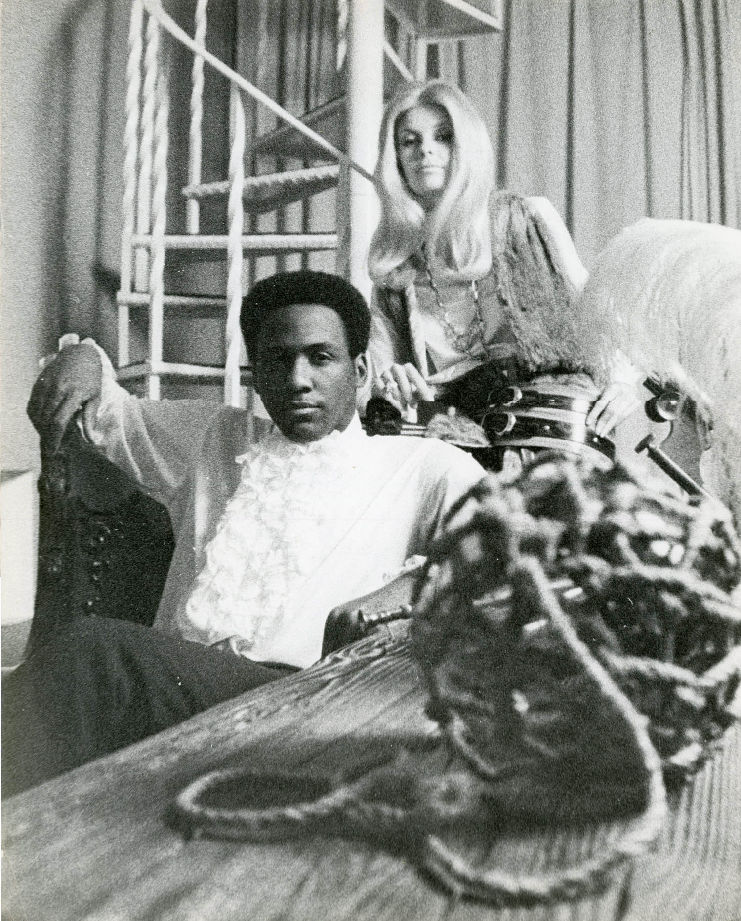 Richard Roundtree (the actor who played Shaft) and Carla, c. 1971.